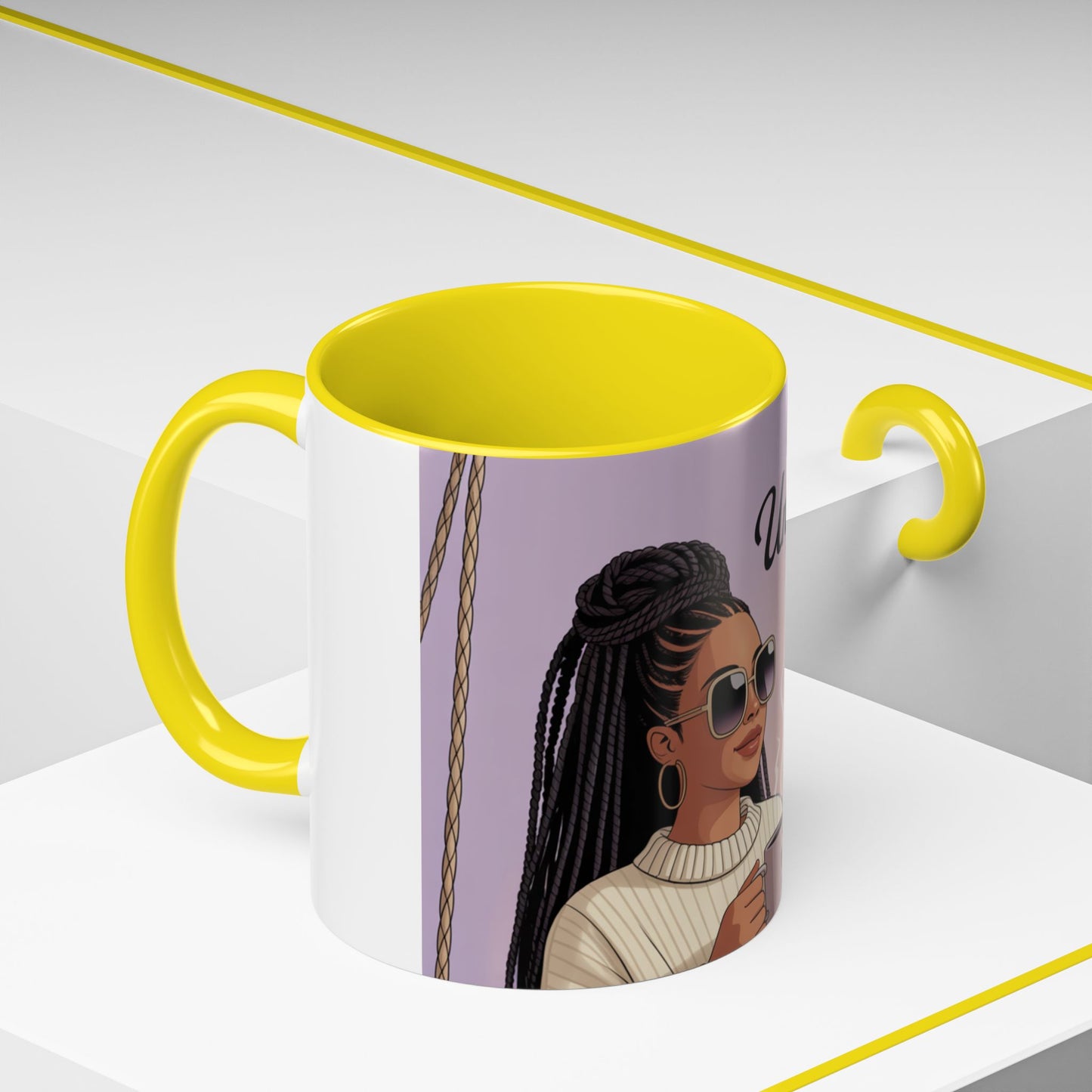 Chic Coffee Mug with Unbothered Energy Design, Trendy Mug for Coffee Lovers, Gift for Friends, Inspirational Mug, Everyday Use