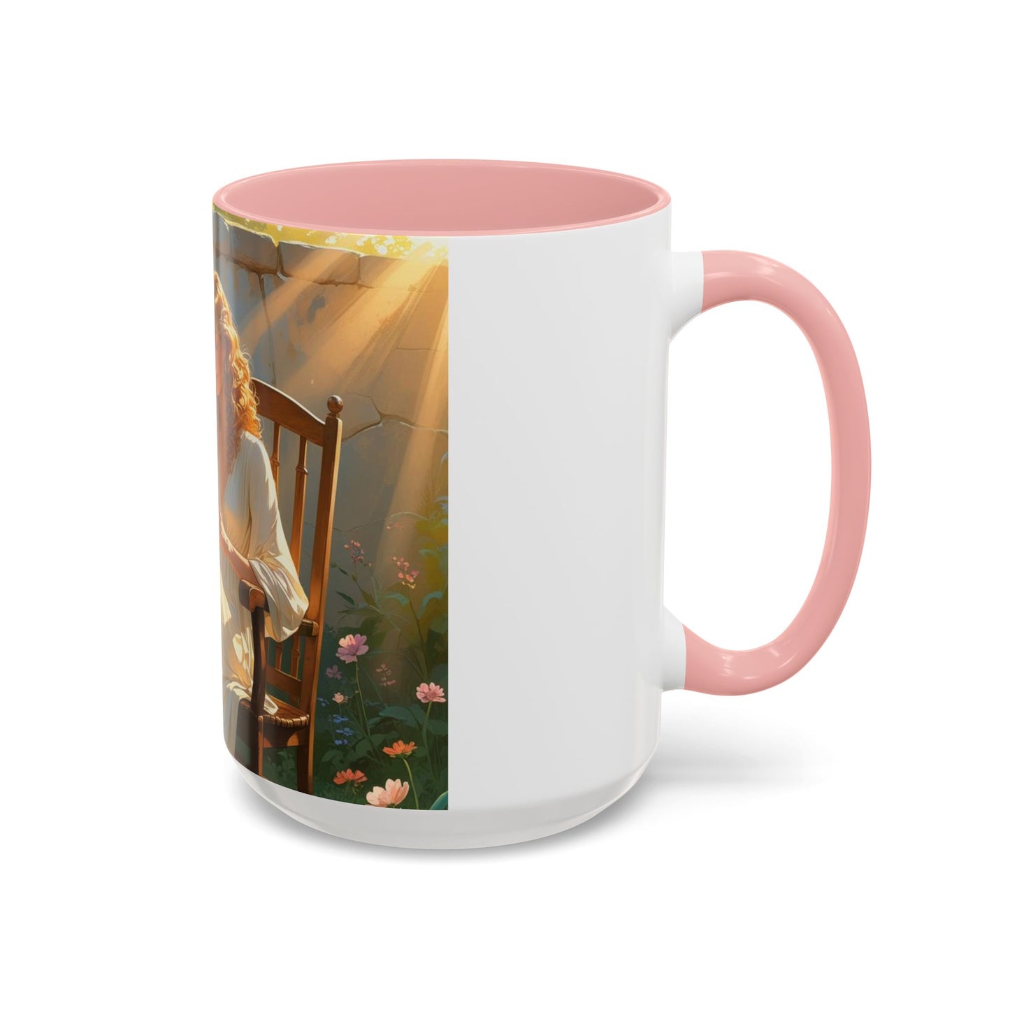 Accent Coffee Mug with Inspirational Design, Cozy Gift for Readers, Perfect for Relaxation, Home Decor, Warm Beverage Lover