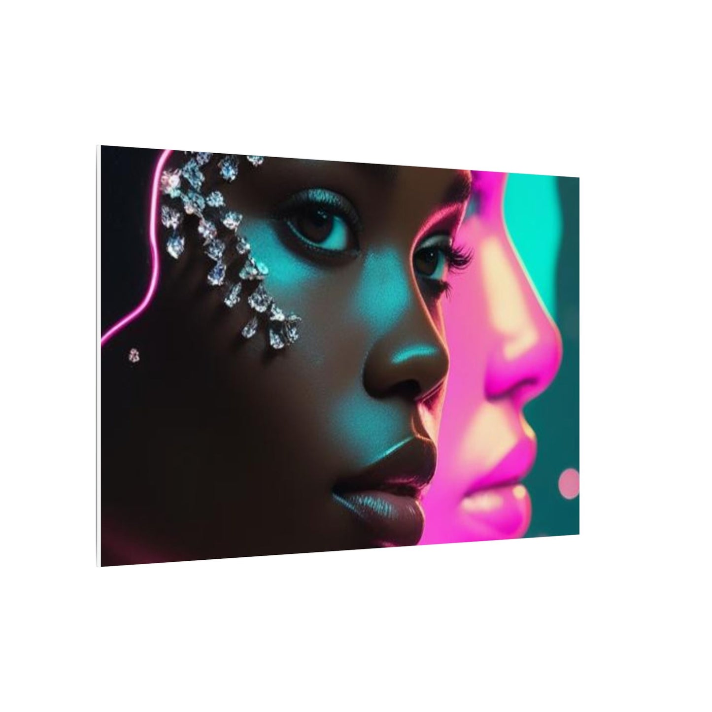 Vibrant Art Canvas Print, Wall Decor, Home Office Art, Unique Gift, Modern Design, Colorful Wall Hanging