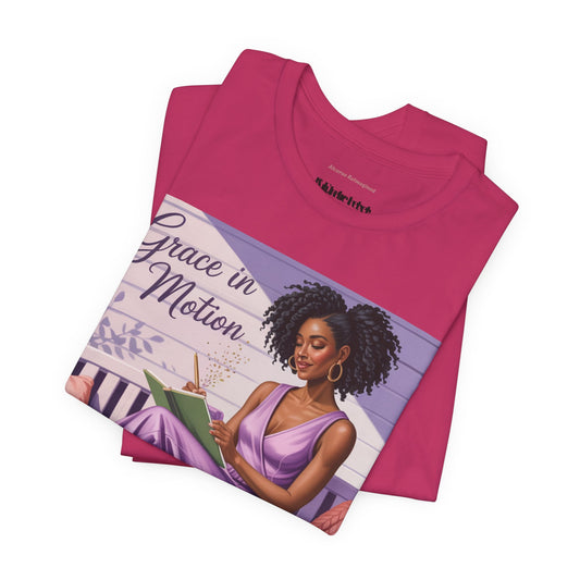 Grace in Motion Unisex Jersey Tee - Empowering Art for Relaxation and Self-Care