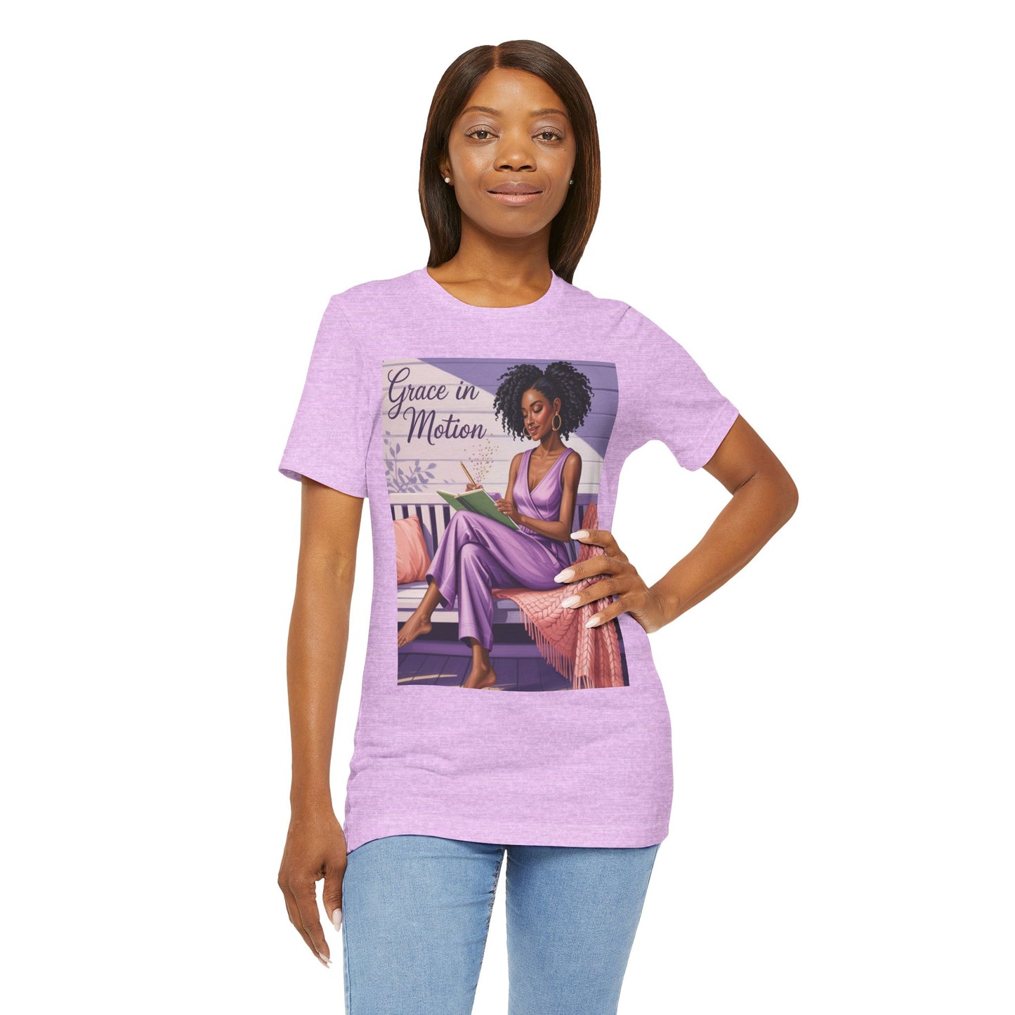 Grace in Motion Unisex Jersey Tee - Empowering Art for Relaxation and Self-Care