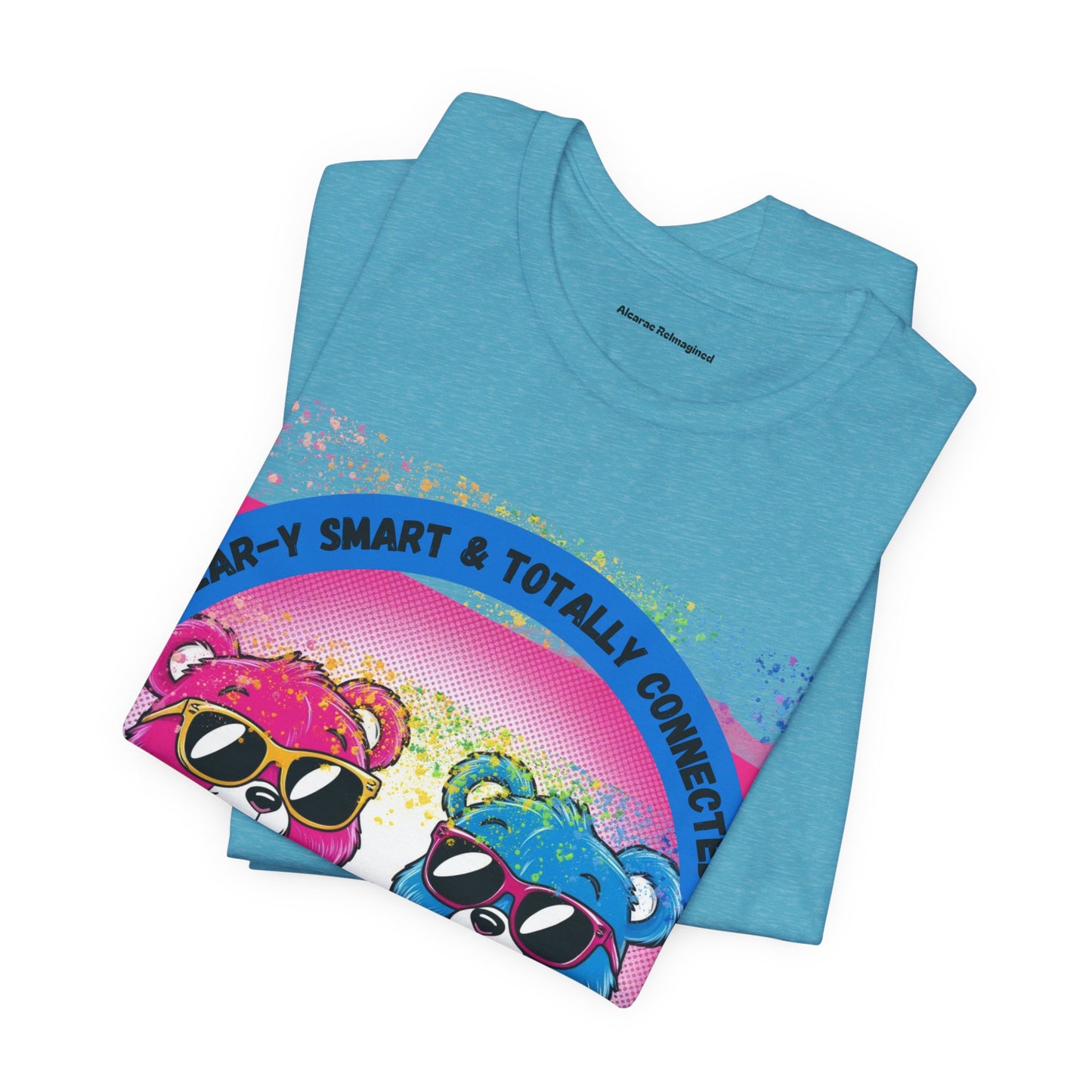 Cool Bear Graphic Tee ,Fun & Smart Unisex Short Sleeve Shirt