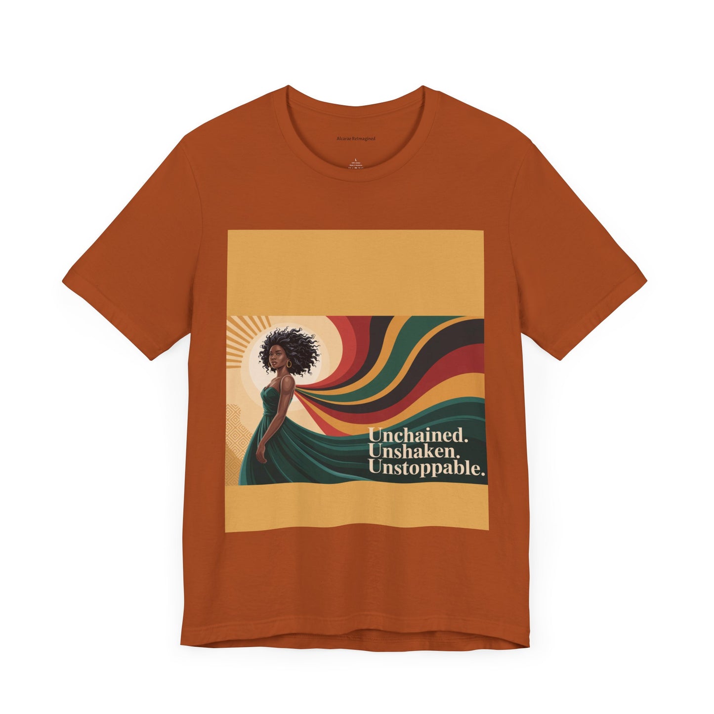 Unisex Inspirational Graphic Tee - Unchained, Unshaken, Unstoppable,