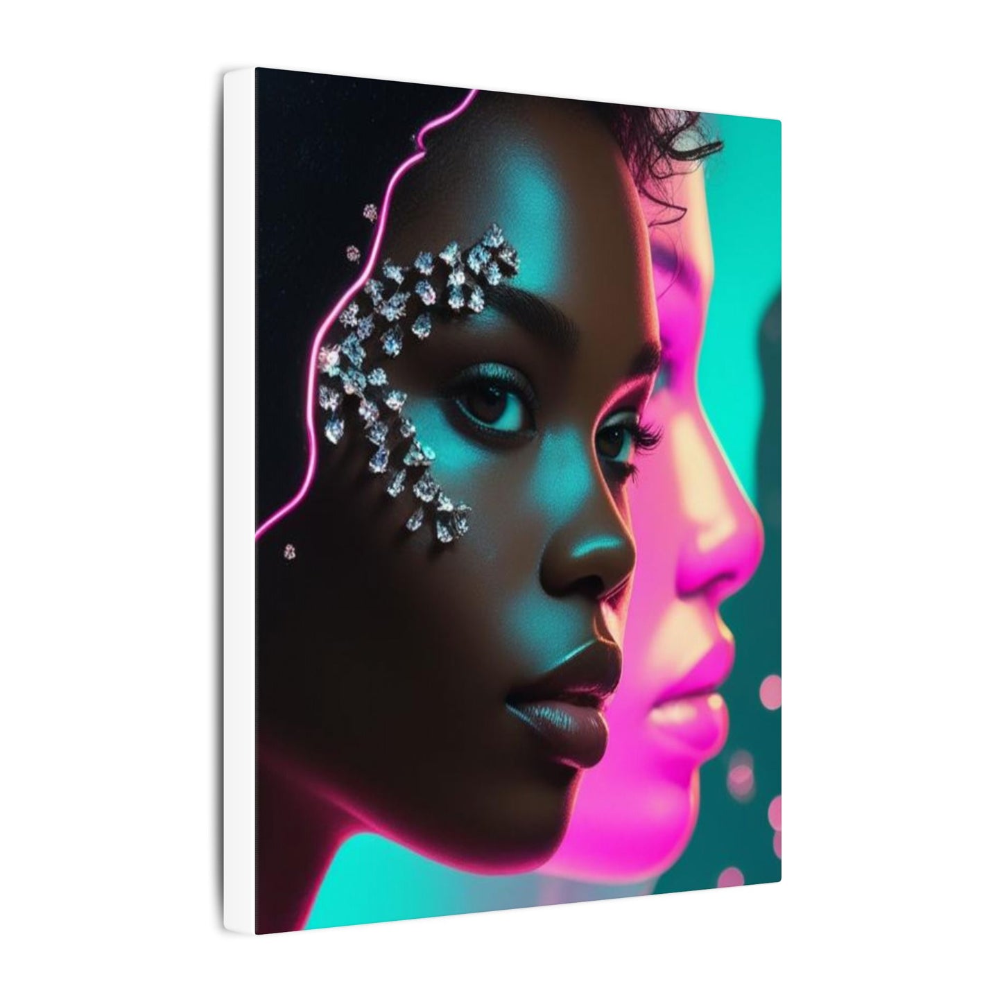 Vibrant Art Canvas Print, Wall Decor, Home Office Art, Unique Gift, Modern Design, Colorful Wall Hanging