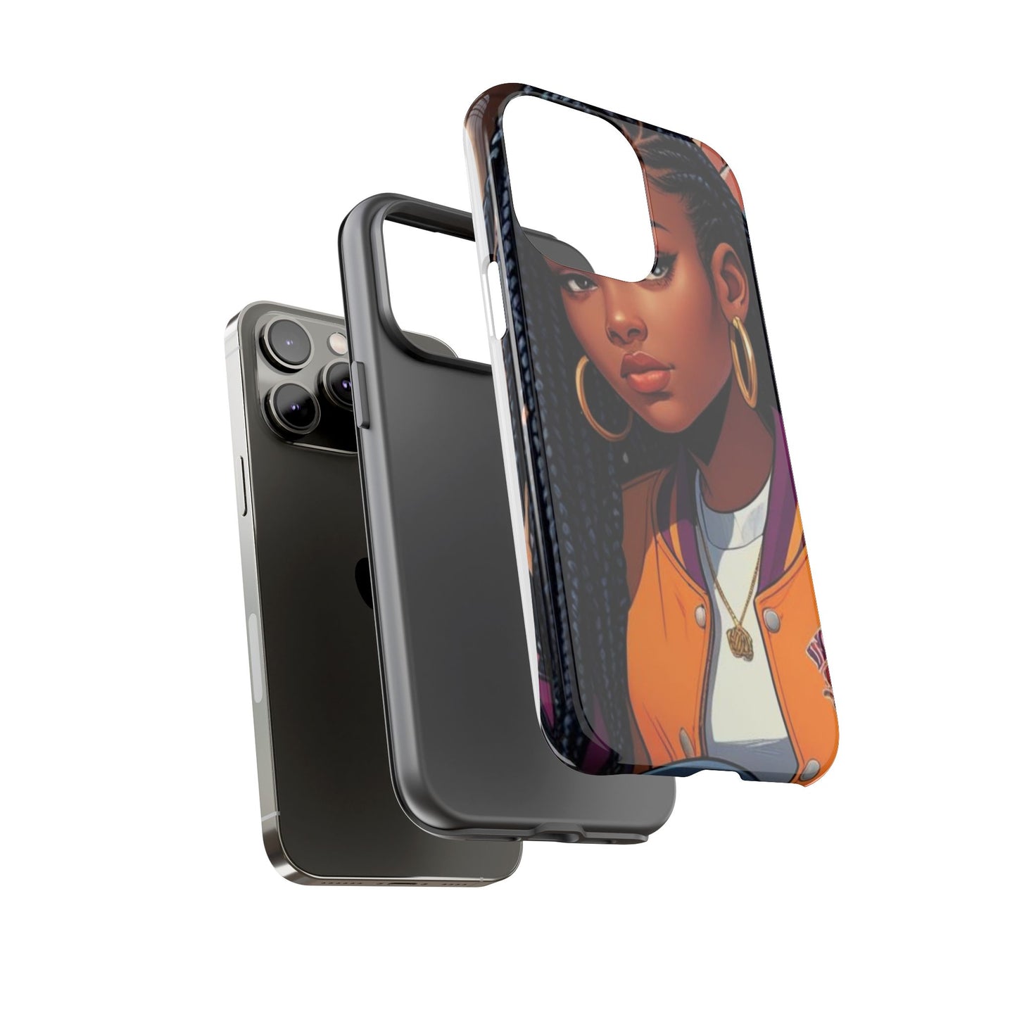 Stylish Phone Case - Urban Vibe, Tough Cases, Unique Artwork, Gifts for Teens, Trendy Accessories, Phone Protection, Girls