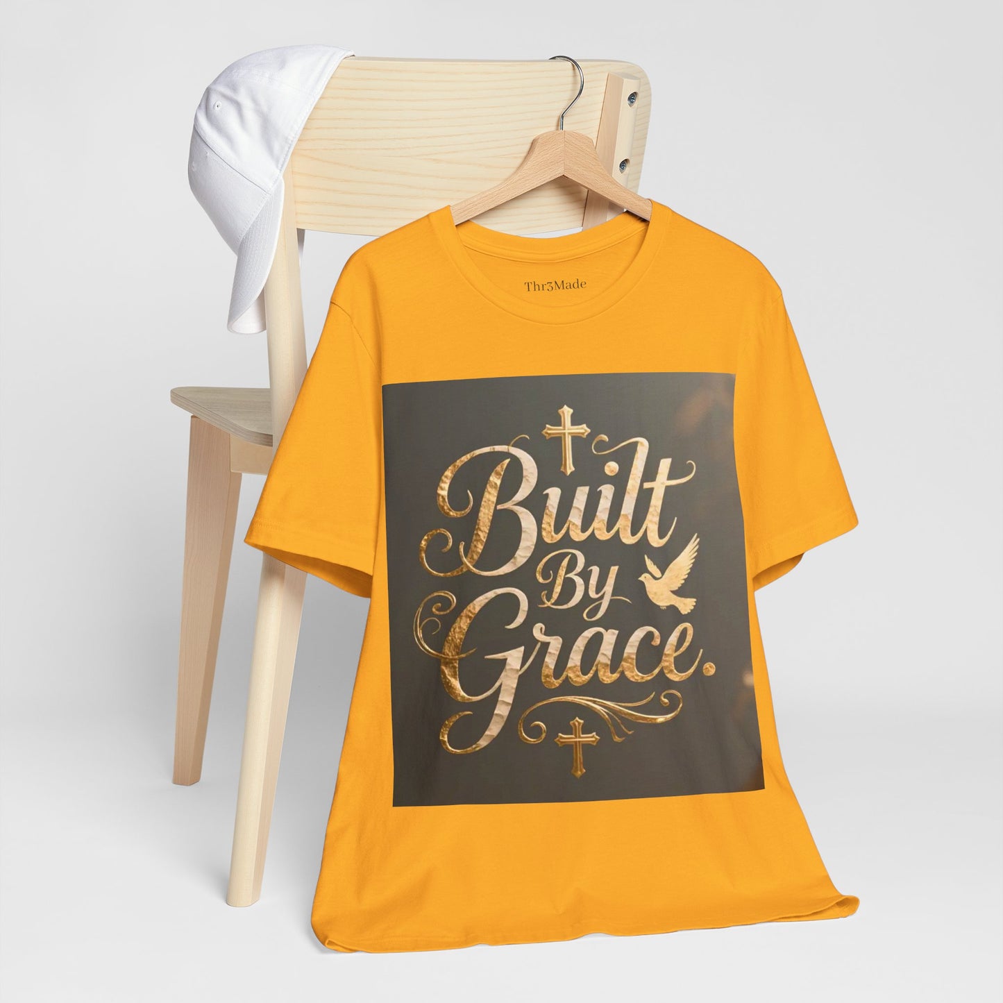 Built By Grace T‑Shirt — Christian Faith Inspirational Tee