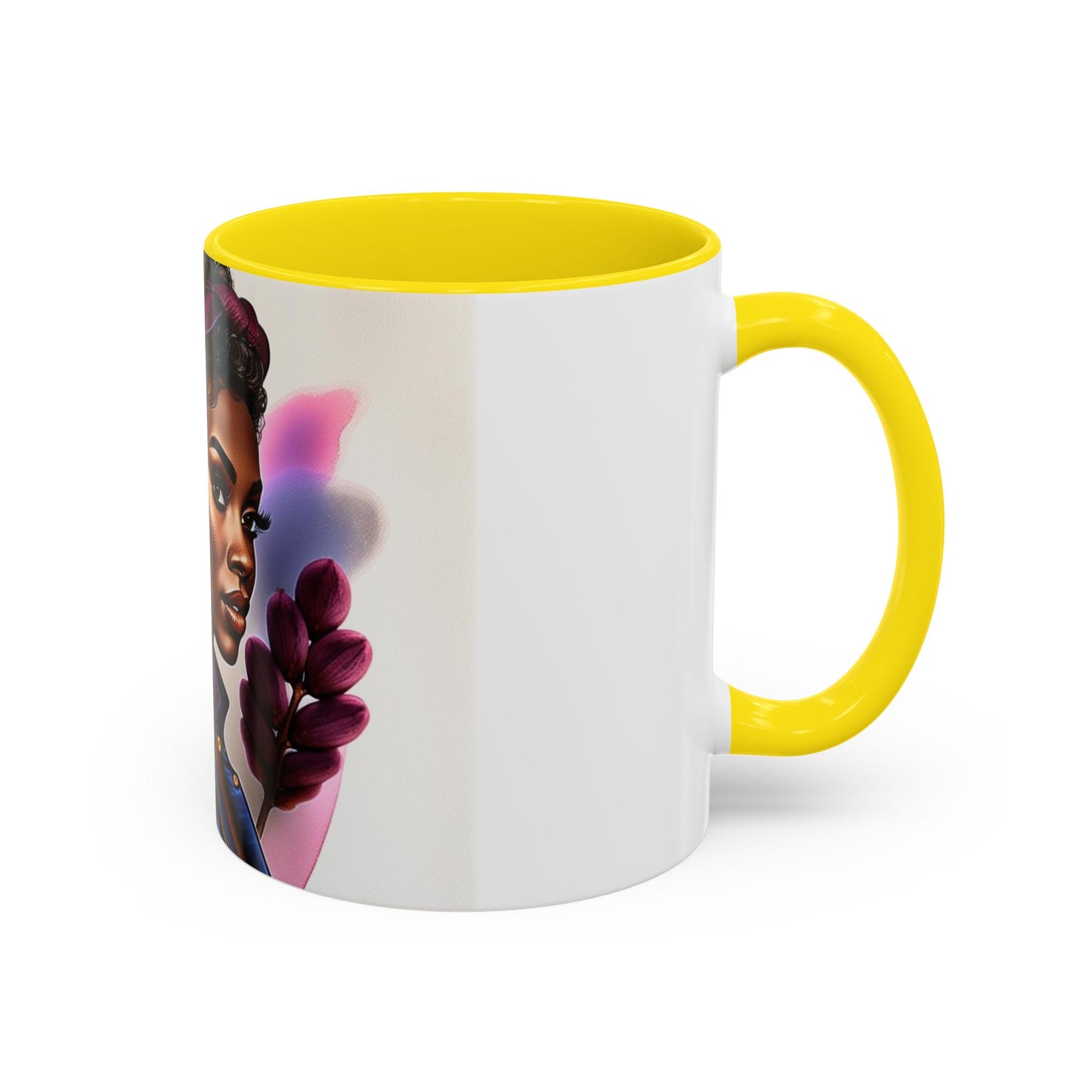 Bold Afrocentric Coffee Mug - Empowering Art for Daily Inspiration, Gift for Her, Doodle Mug, Office Decor, Unique Kitchenware