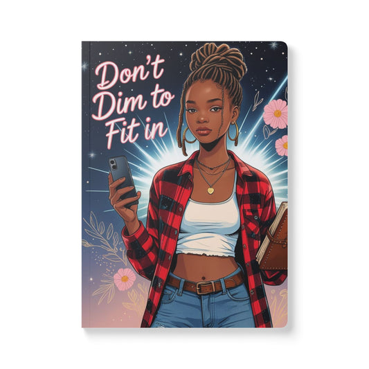 Empowering Softcover Journal, Motivational Notebook, Inspirational Gift, Artistic Journal, Fashionable Stationery for Teen girls