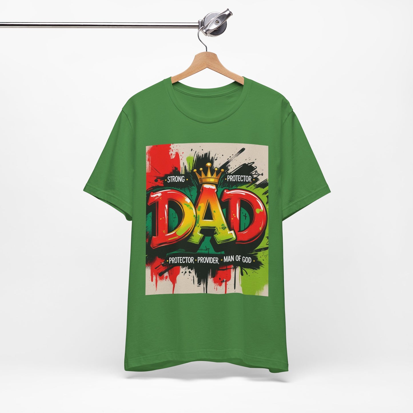 Strong Protector Dad Tee, Father's Day Gift, Dad T-Shirt, Spiritual Dad Shirt, Family Streetwear, Casual Gift for Him