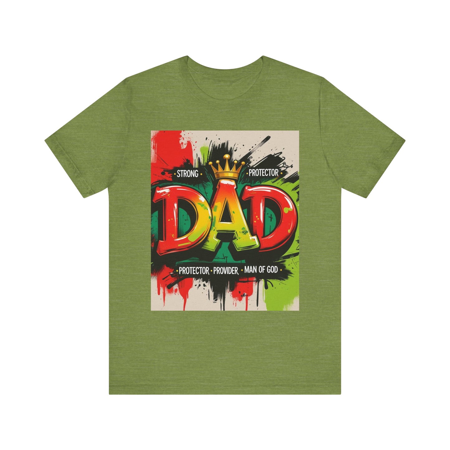 Strong Protector Dad Tee, Father's Day Gift, Dad T-Shirt, Spiritual Dad Shirt, Family Streetwear, Casual Gift for Him