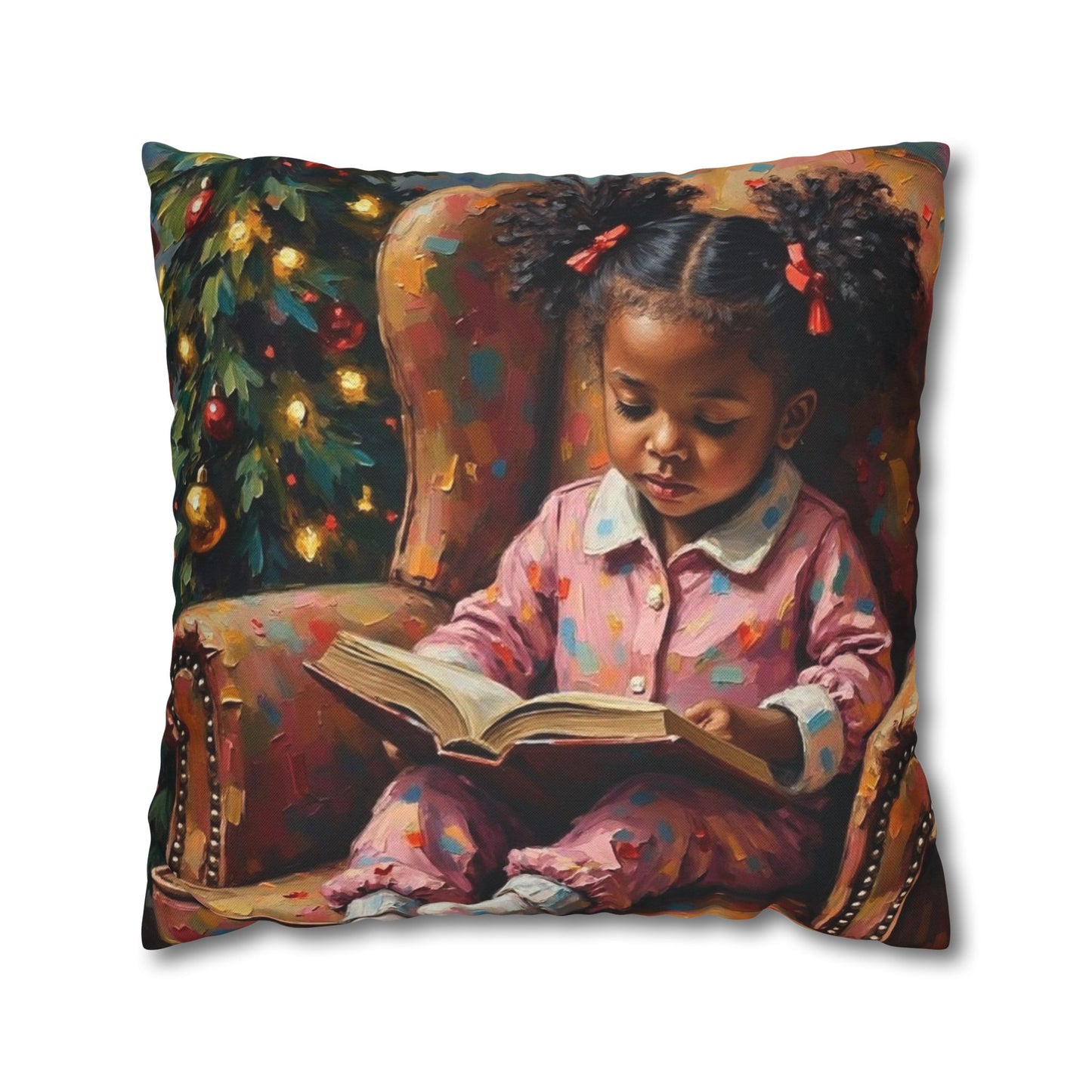 Cozy Holiday Pillowcase, Kids Room Decor, Seasonal Gift, Cute Pillow Cover, Christmas Home Accent, Relaxing Atmosphere