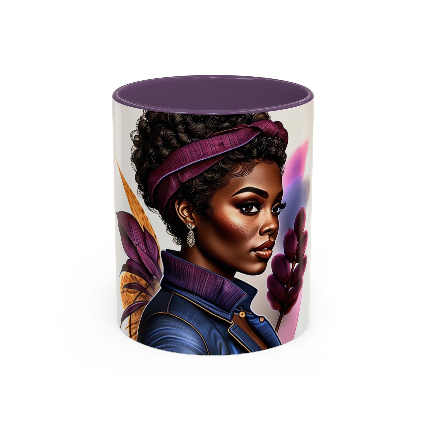 Bold Afrocentric Coffee Mug - Empowering Art for Daily Inspiration, Gift for Her, Doodle Mug, Office Decor, Unique Kitchenware