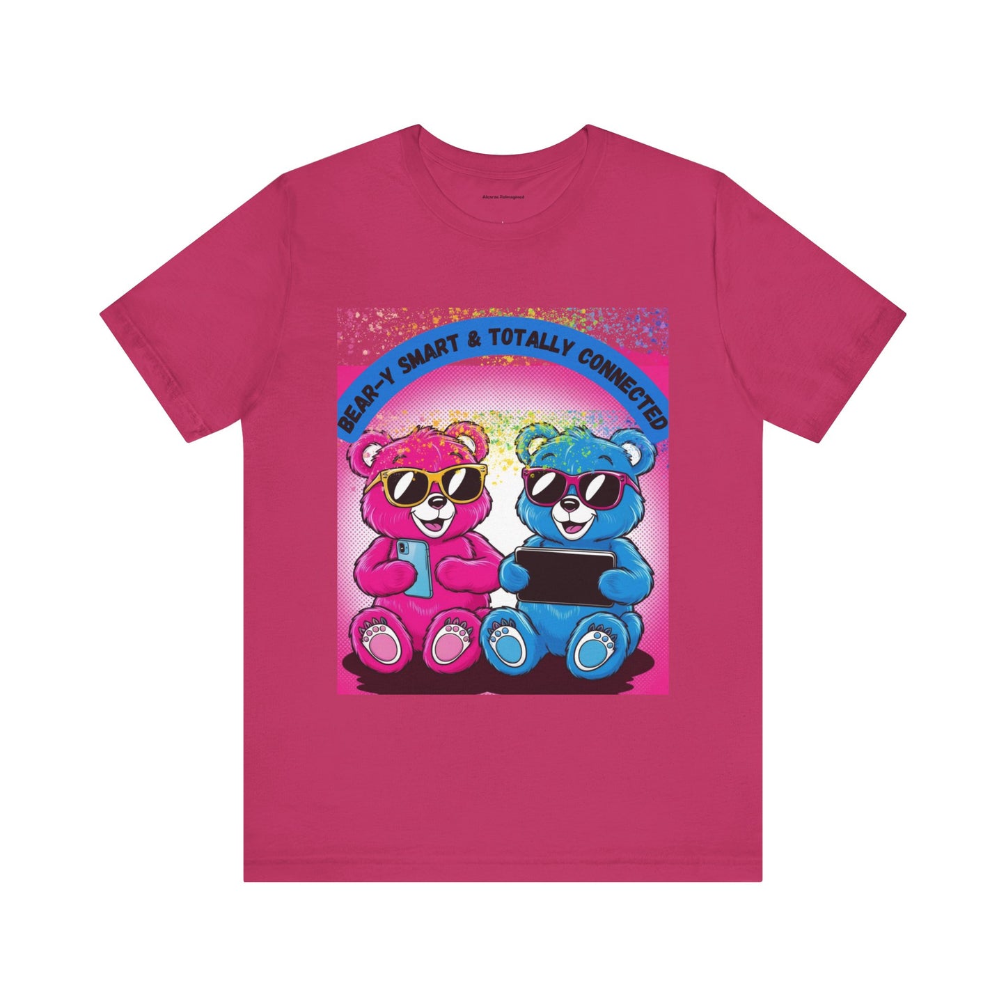 Cool Bear Graphic Tee ,Fun & Smart Unisex Short Sleeve Shirt