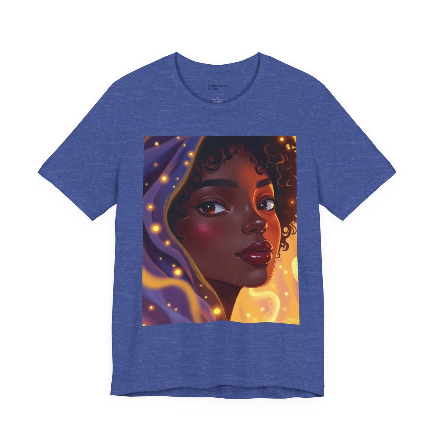 Magic Glow Art Tee, Unisex Short Sleeve Shirt, Artistic Graphic T-Shirt, Boho Style Tee, Casual Wear, Gift for Art Lovers