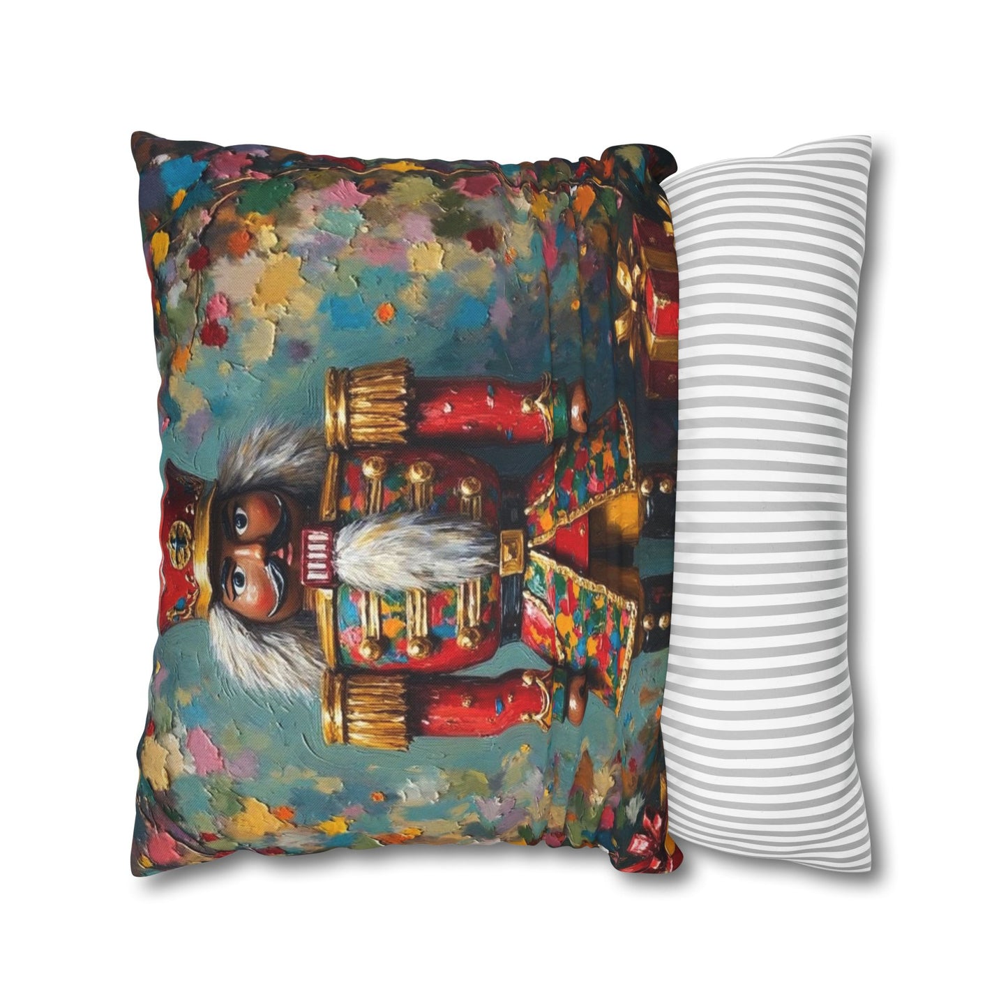 Nutcracker Decorative Pillow, Holiday Home Decor, Christmas Throw Pillow, Festive Cushion, Seasonal Accent Pillow, Gift Idea