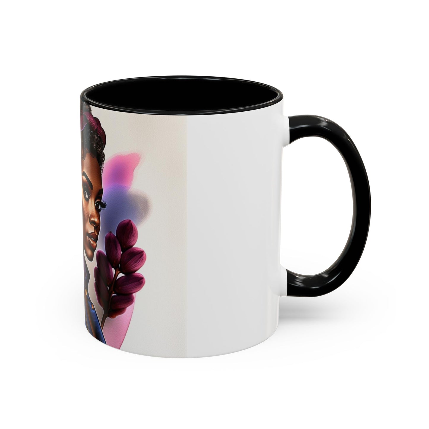 Bold Afrocentric Coffee Mug - Empowering Art for Daily Inspiration, Gift for Her, Doodle Mug, Office Decor, Unique Kitchenware