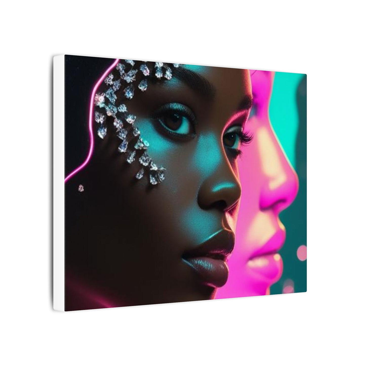 Vibrant Art Canvas Print, Wall Decor, Home Office Art, Unique Gift, Modern Design, Colorful Wall Hanging