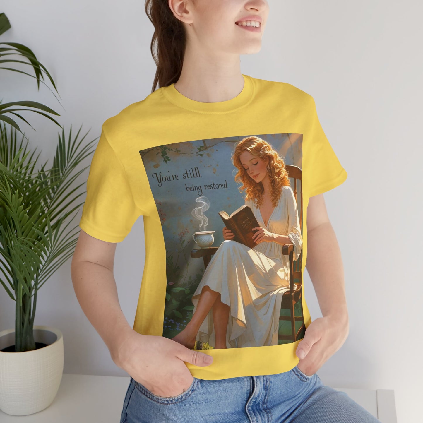Relaxed Reading Tee - Vintage Aesthetic Tee, Book Lover Gift, Casual Wear, Literary Shirt, Cozy Fashion, women empowerment