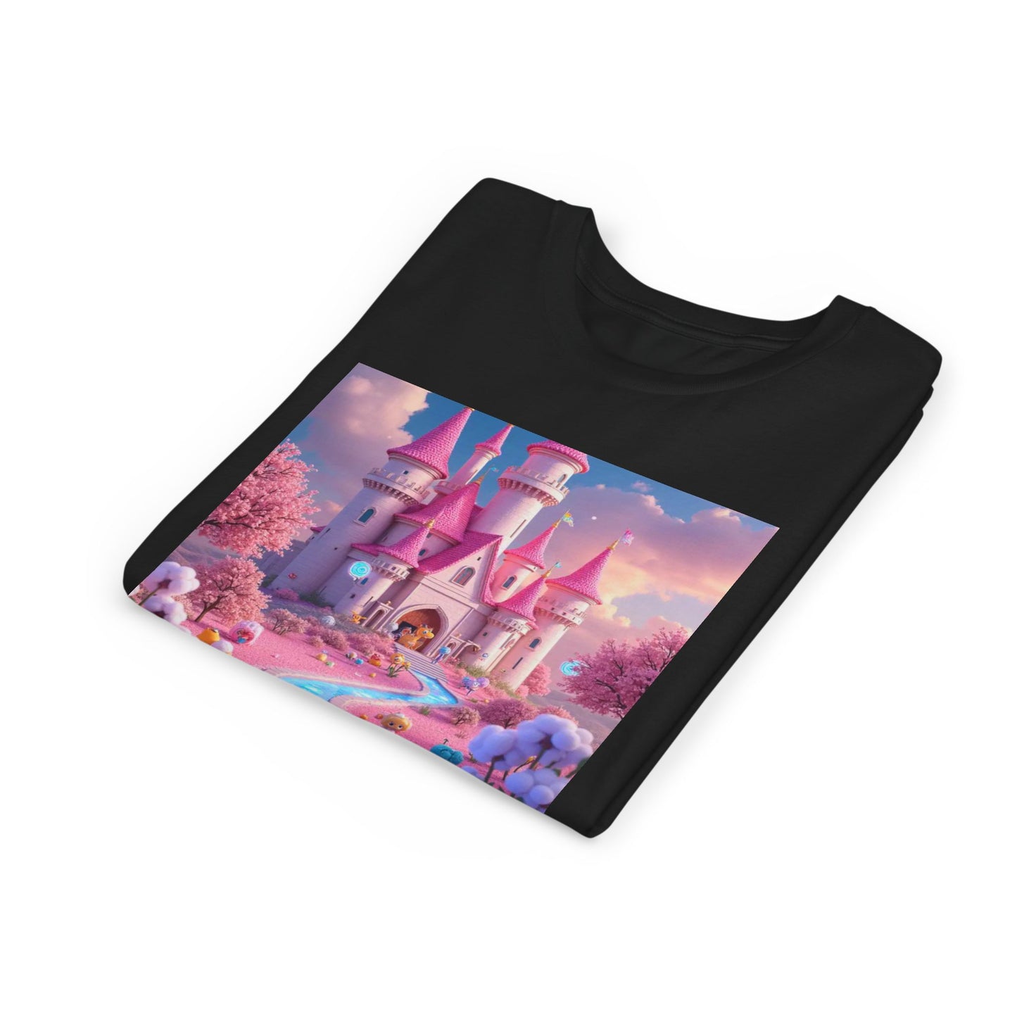 Whimsical Castle Youth Tee, Kids Shirt, Fairy Tale T-Shirt, Magical Kids Apparel, Dreamy Tee, Birthday Gift for Girls