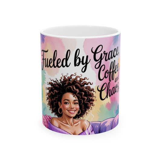 Fueled by Grace and Coffee Ceramic Mug - 11oz & 15oz