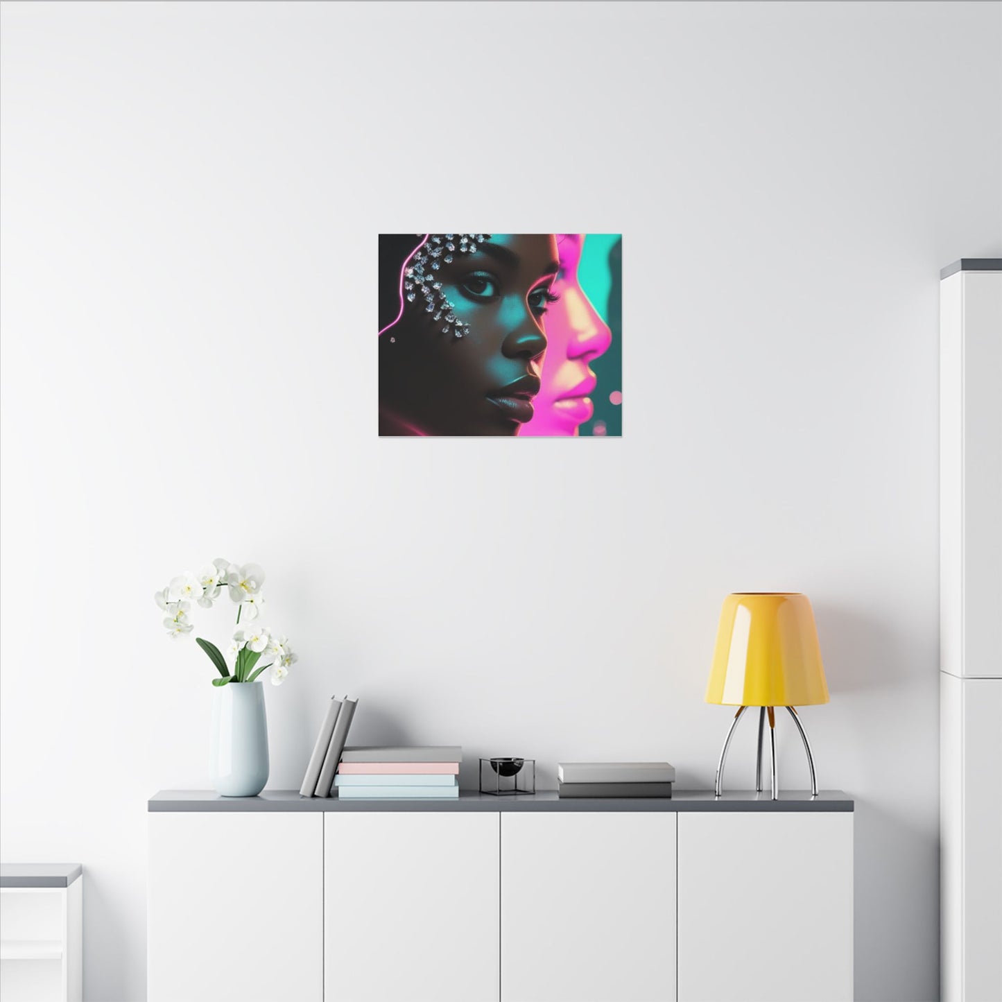 Vibrant Art Canvas Print, Wall Decor, Home Office Art, Unique Gift, Modern Design, Colorful Wall Hanging