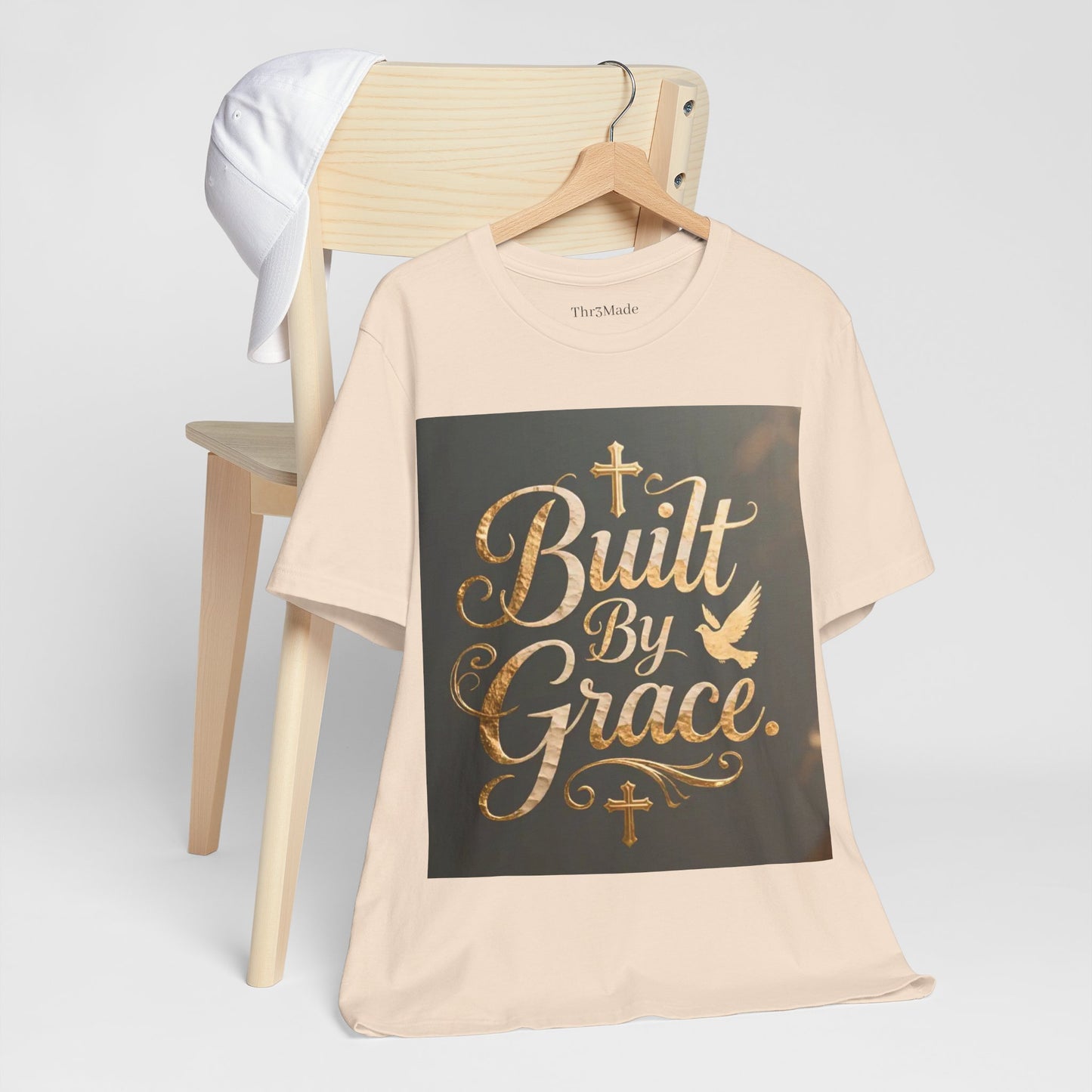 Built By Grace T‑Shirt — Christian Faith Inspirational Tee