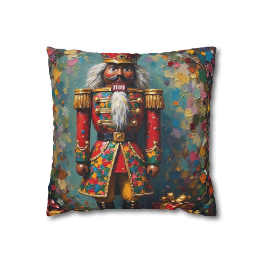 Nutcracker Decorative Pillow, Holiday Home Decor, Christmas Throw Pillow, Festive Cushion, Seasonal Accent Pillow, Gift Idea