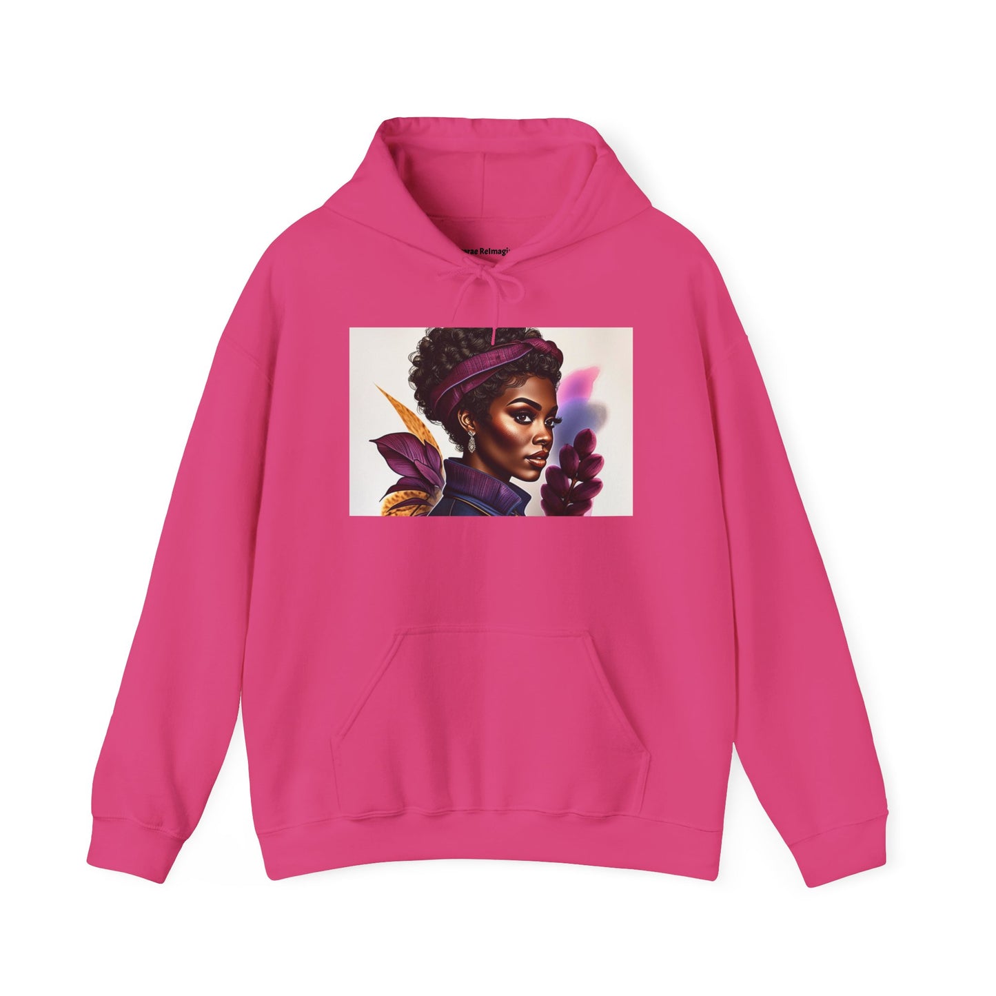 Vibrant Art Hoodie, Unique Sweatshirt, Cozy Women’s Top, Stylish Gift for Her, Black Artist Design
