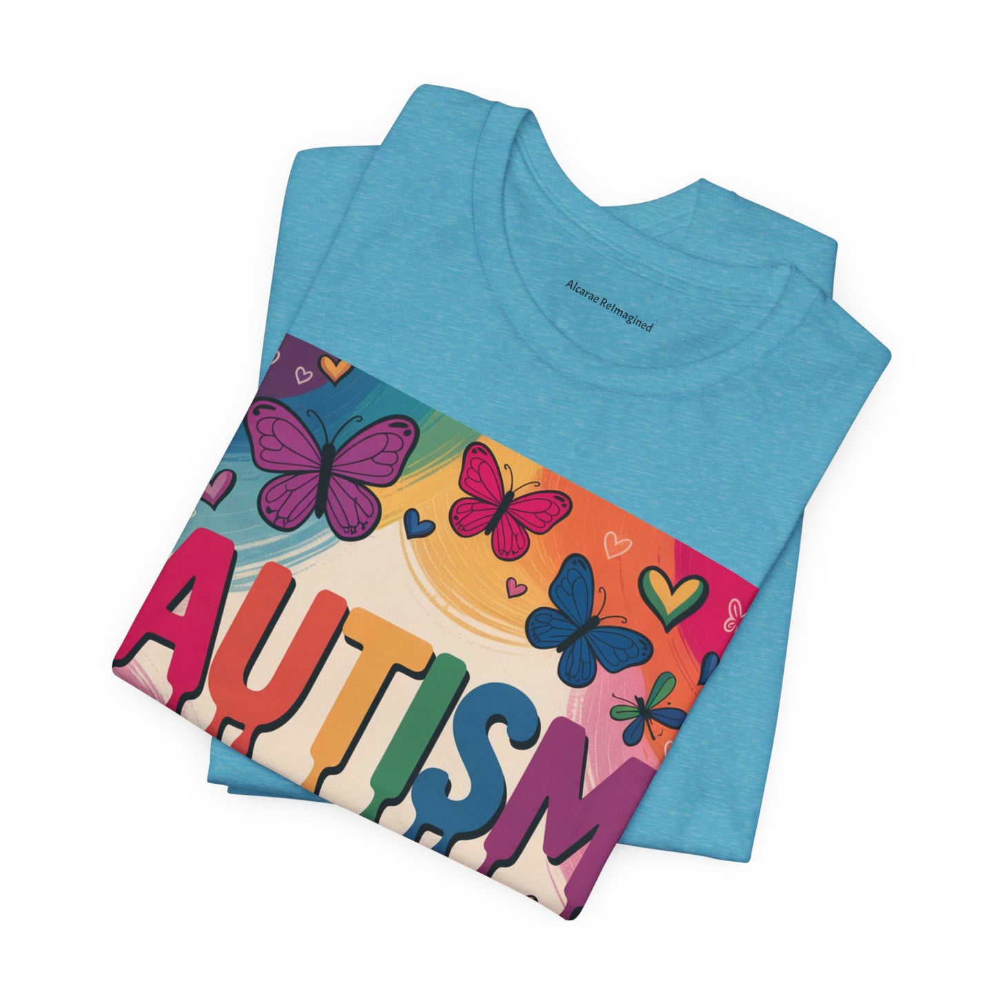 Autism Awareness Butterfly Tee  Loved, Unique, Brilliant Unisex Short Sleeve TShirt