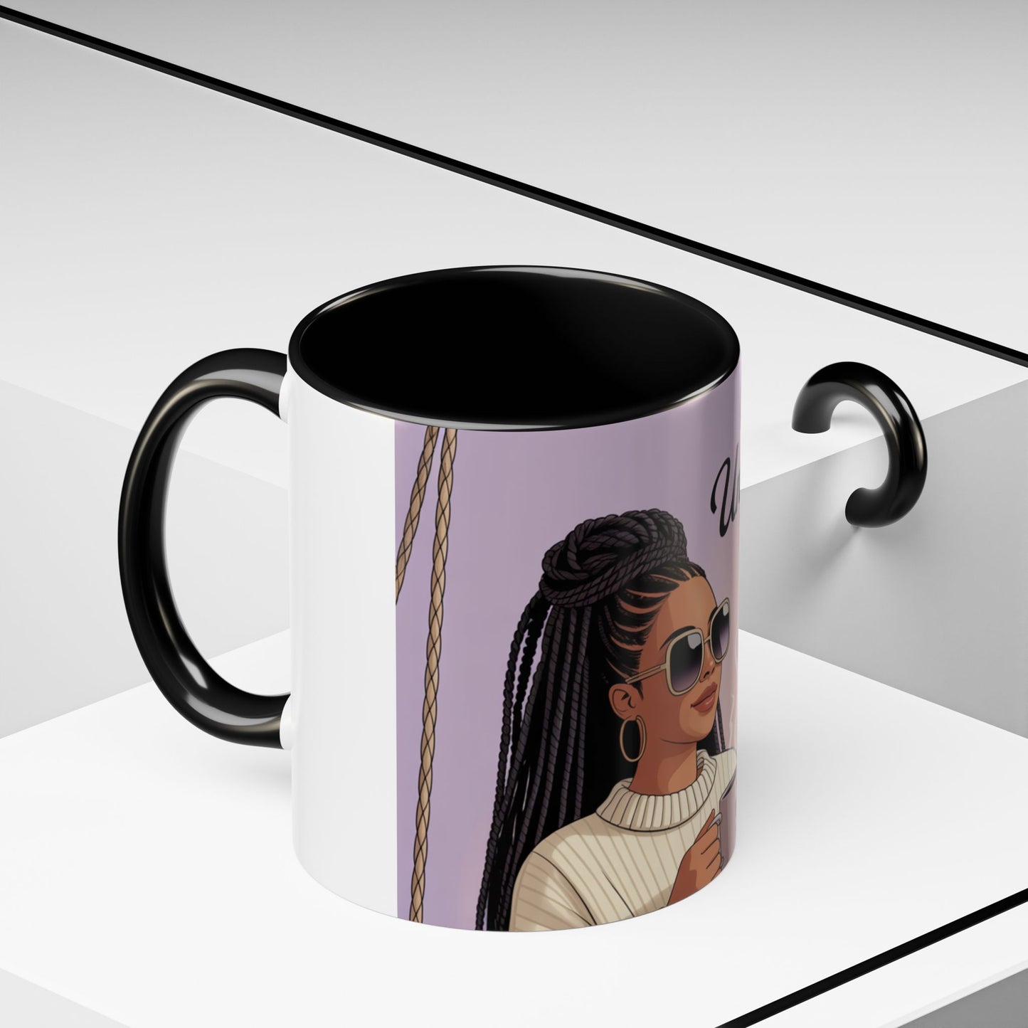 Chic Coffee Mug with Unbothered Energy Design, Trendy Mug for Coffee Lovers, Gift for Friends, Inspirational Mug, Everyday Use