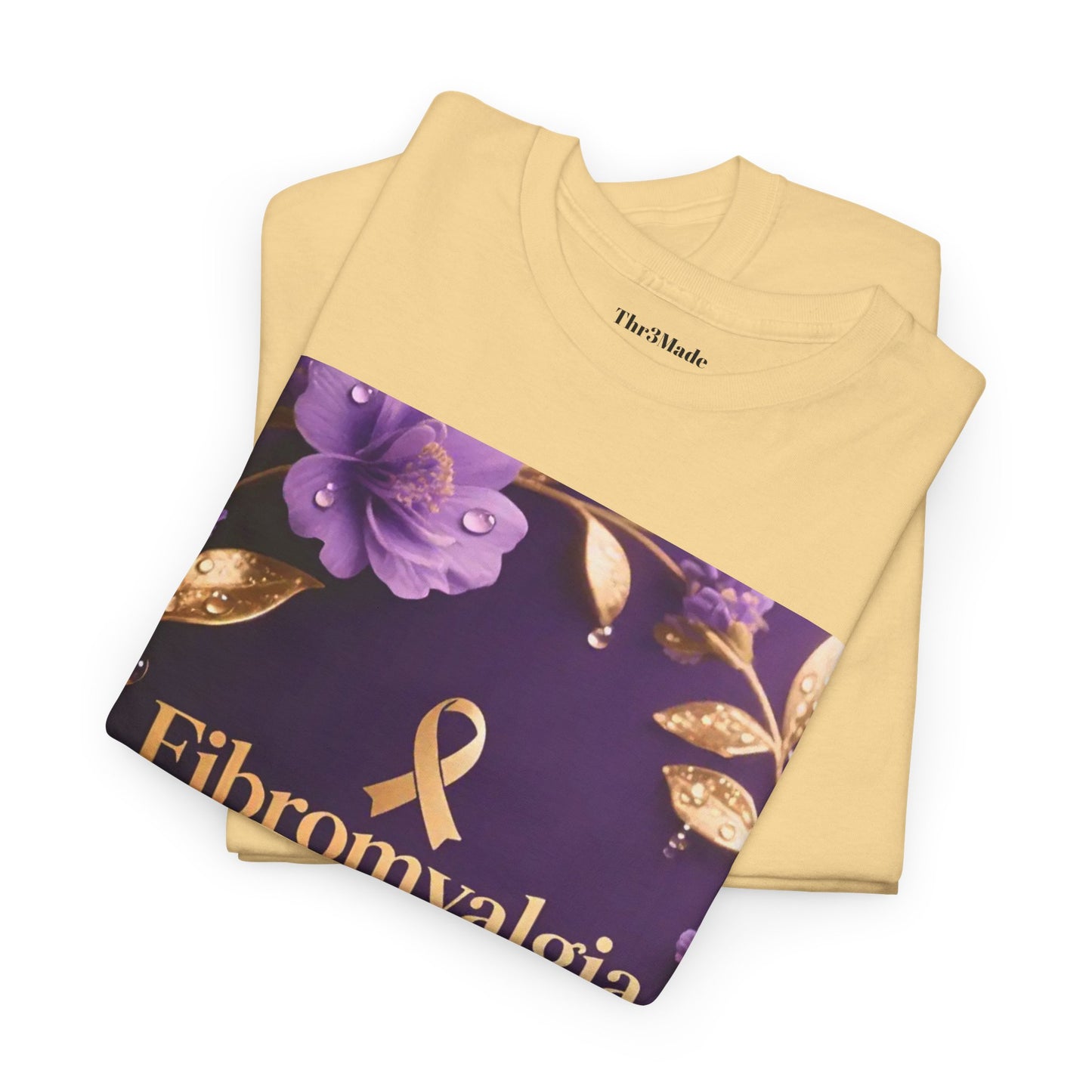 Fibromyalgia Warrior T-Shirt — Purple Ribbon Awareness Tee