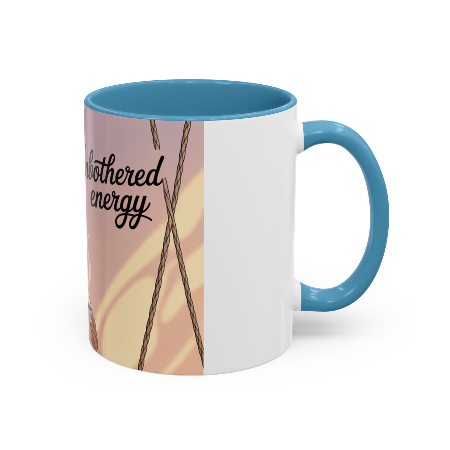 Chic Coffee Mug with Unbothered Energy Design, Trendy Mug for Coffee Lovers, Gift for Friends, Inspirational Mug, Everyday Use