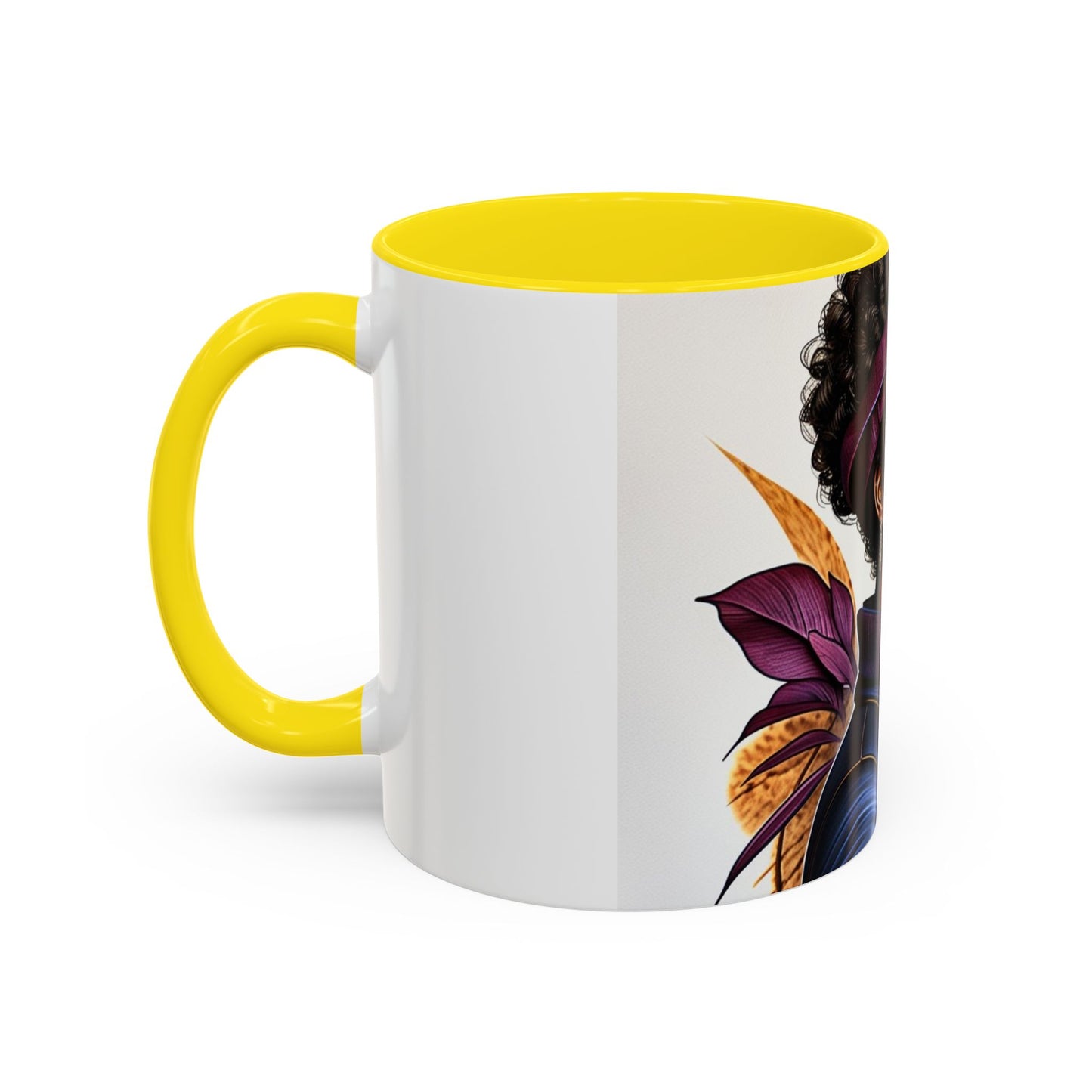 Bold Afrocentric Coffee Mug - Empowering Art for Daily Inspiration, Gift for Her, Doodle Mug, Office Decor, Unique Kitchenware