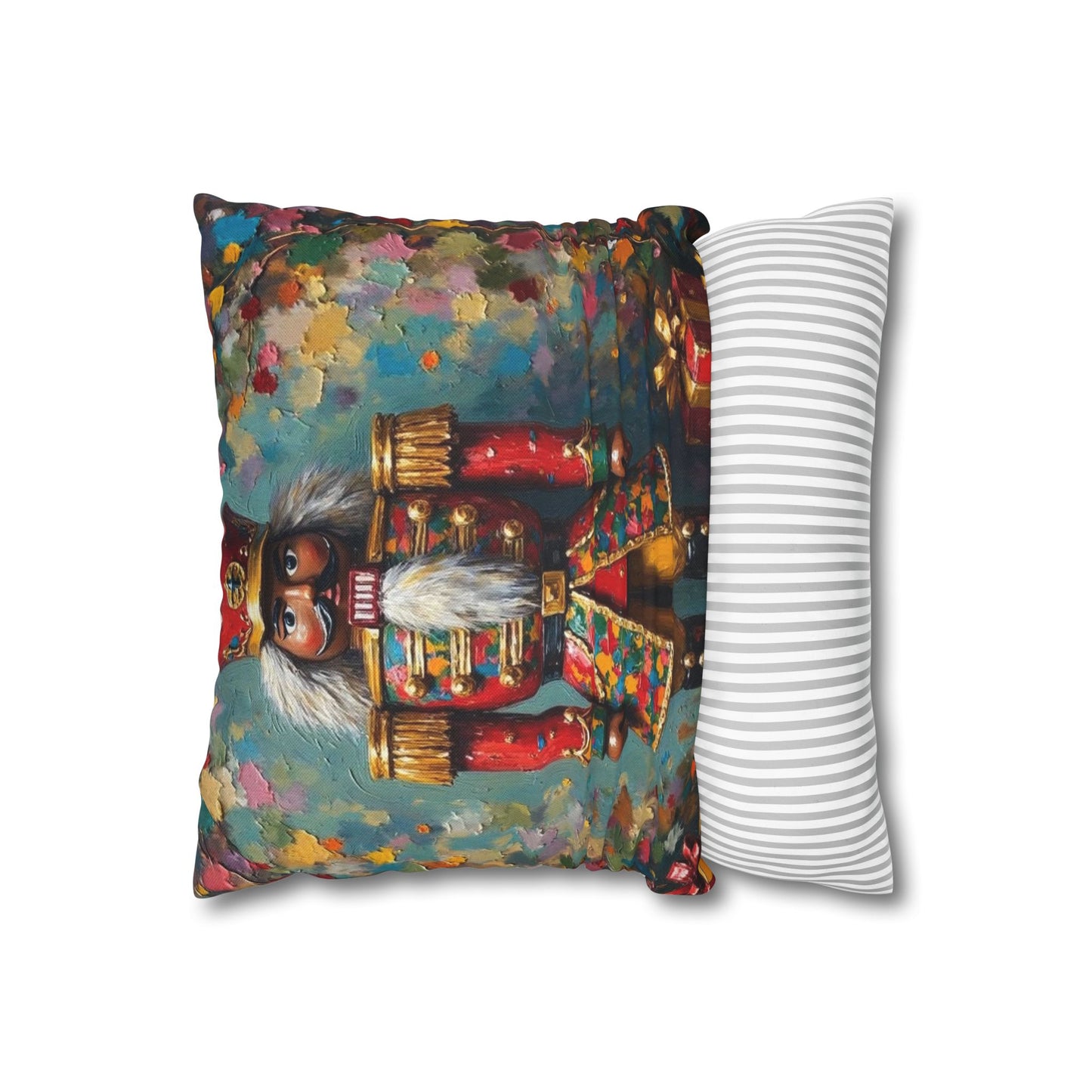 Nutcracker Decorative Pillow, Holiday Home Decor, Christmas Throw Pillow, Festive Cushion, Seasonal Accent Pillow, Gift Idea