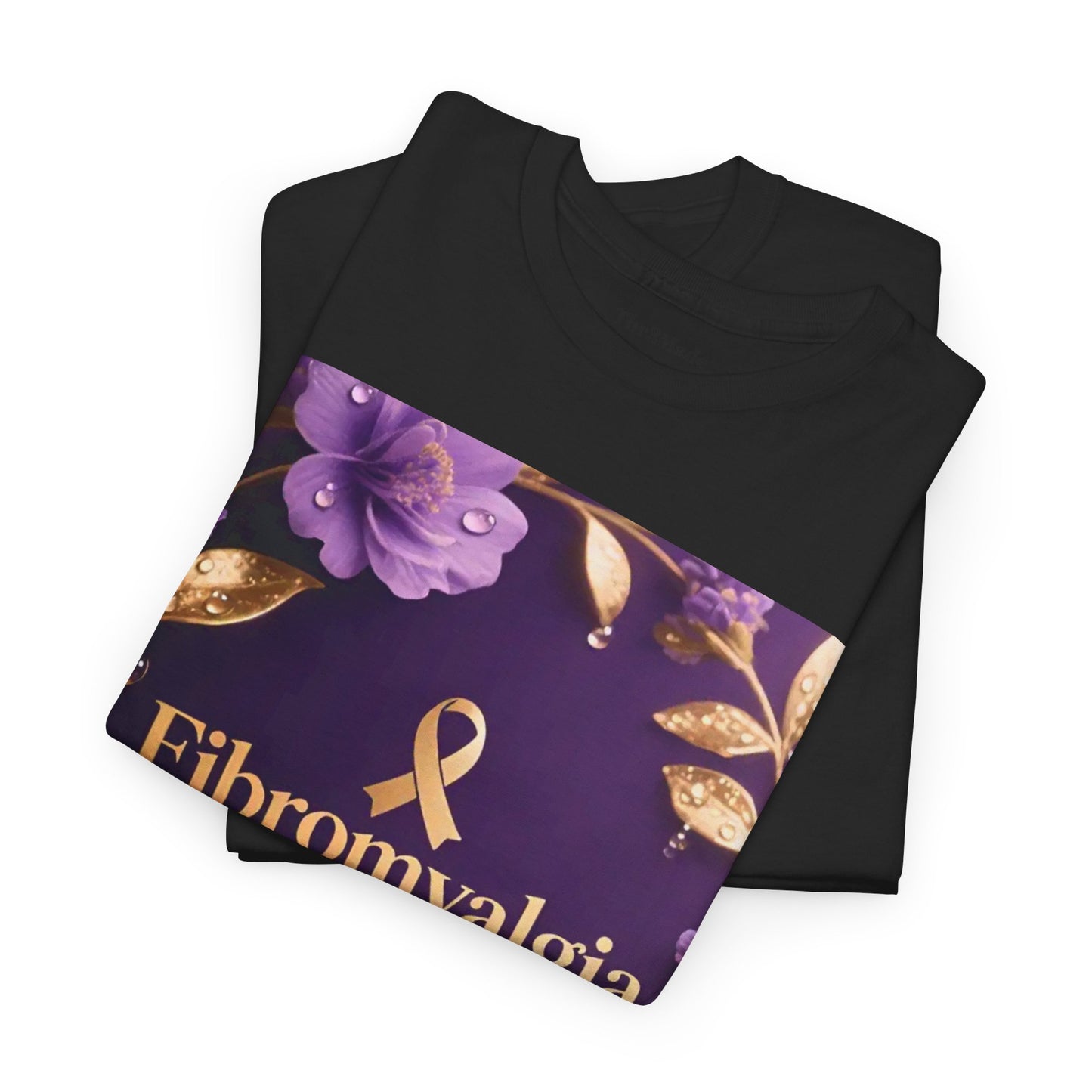 Fibromyalgia Warrior T-Shirt — Purple Ribbon Awareness Tee