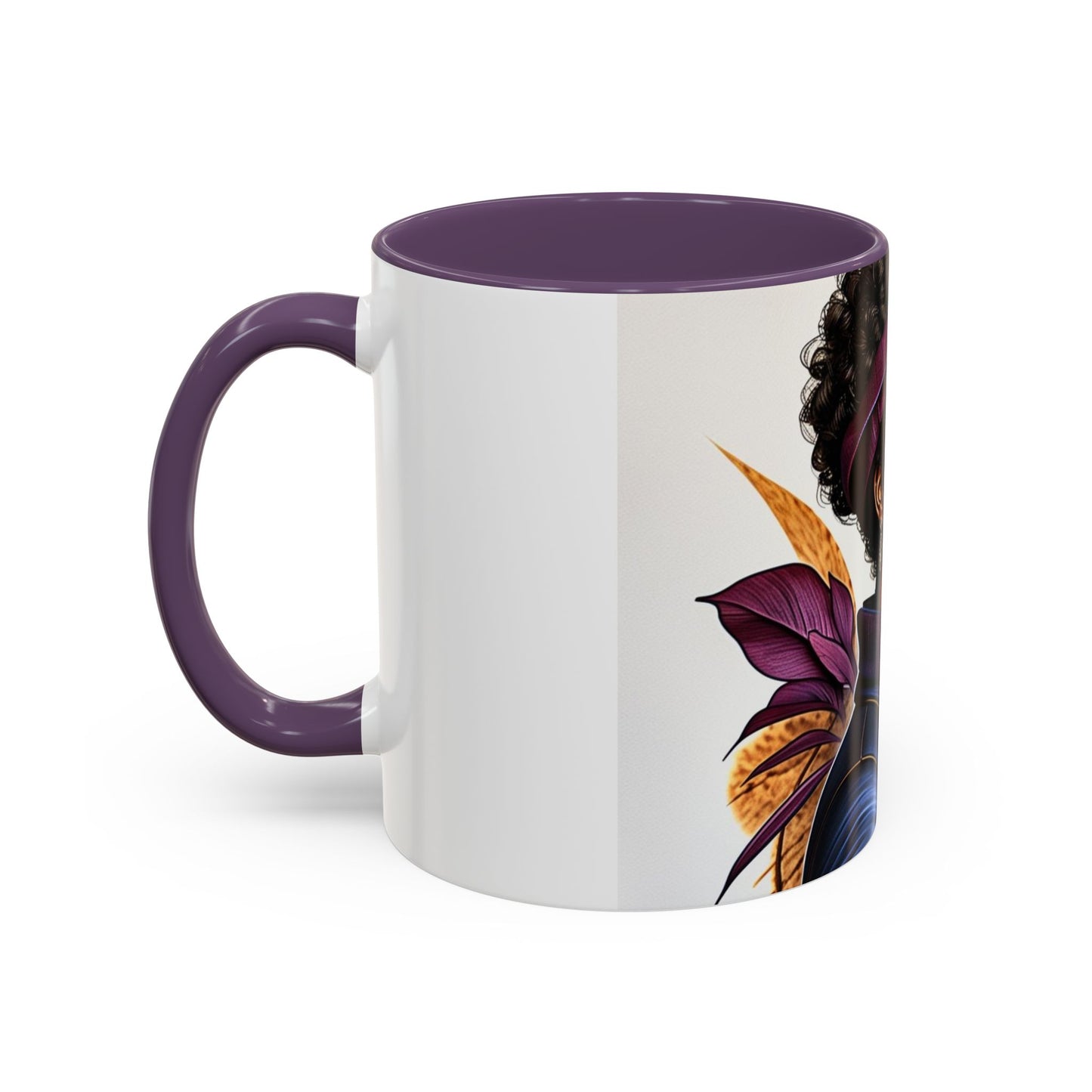 Bold Afrocentric Coffee Mug - Empowering Art for Daily Inspiration, Gift for Her, Doodle Mug, Office Decor, Unique Kitchenware