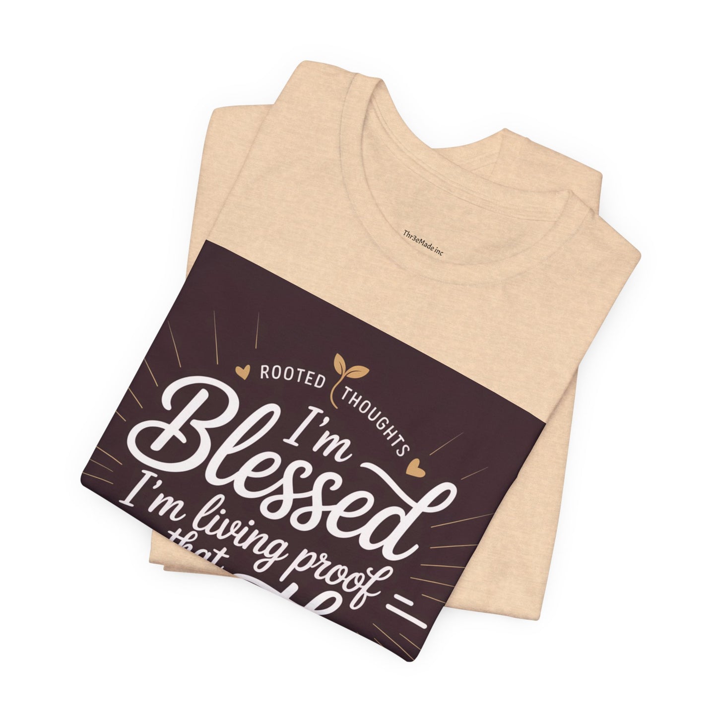 Unisex Growth Proof Tee - I'm Blessed, Inspirational Shirt, Motivational Gift, Spiritual Apparel, Positive Vibes, Everyday Wear