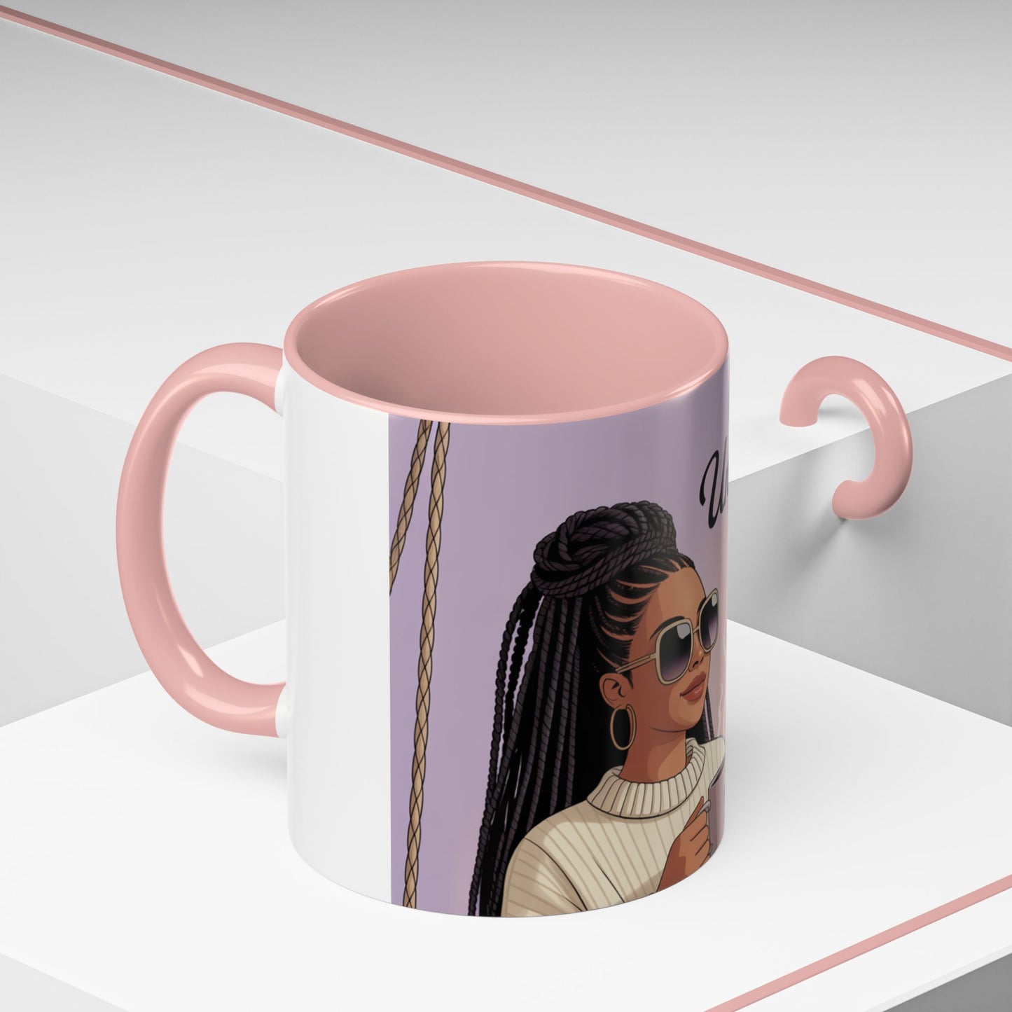 Chic Coffee Mug with Unbothered Energy Design, Trendy Mug for Coffee Lovers, Gift for Friends, Inspirational Mug, Everyday Use