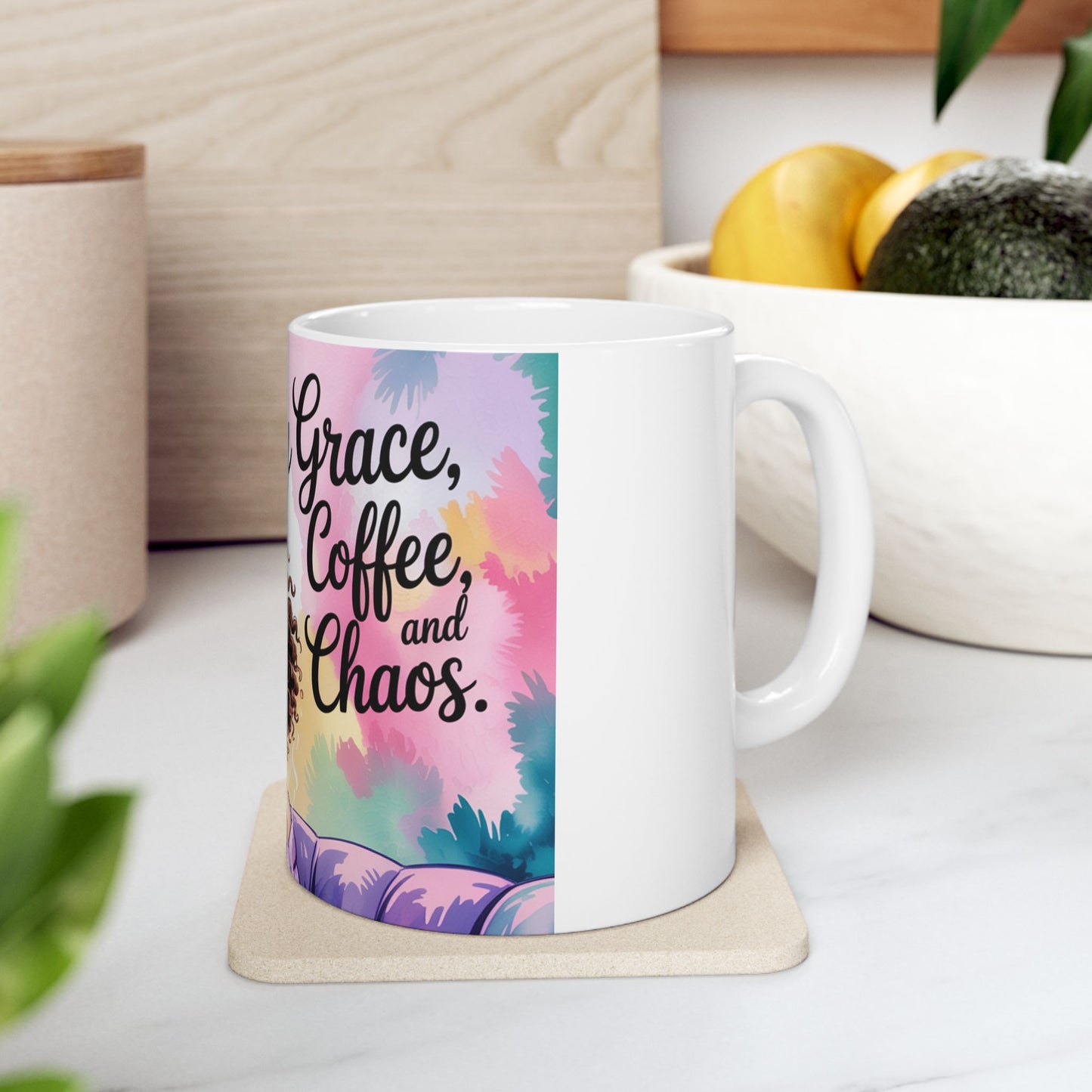 Fueled by Grace and Coffee Ceramic Mug - 11oz & 15oz