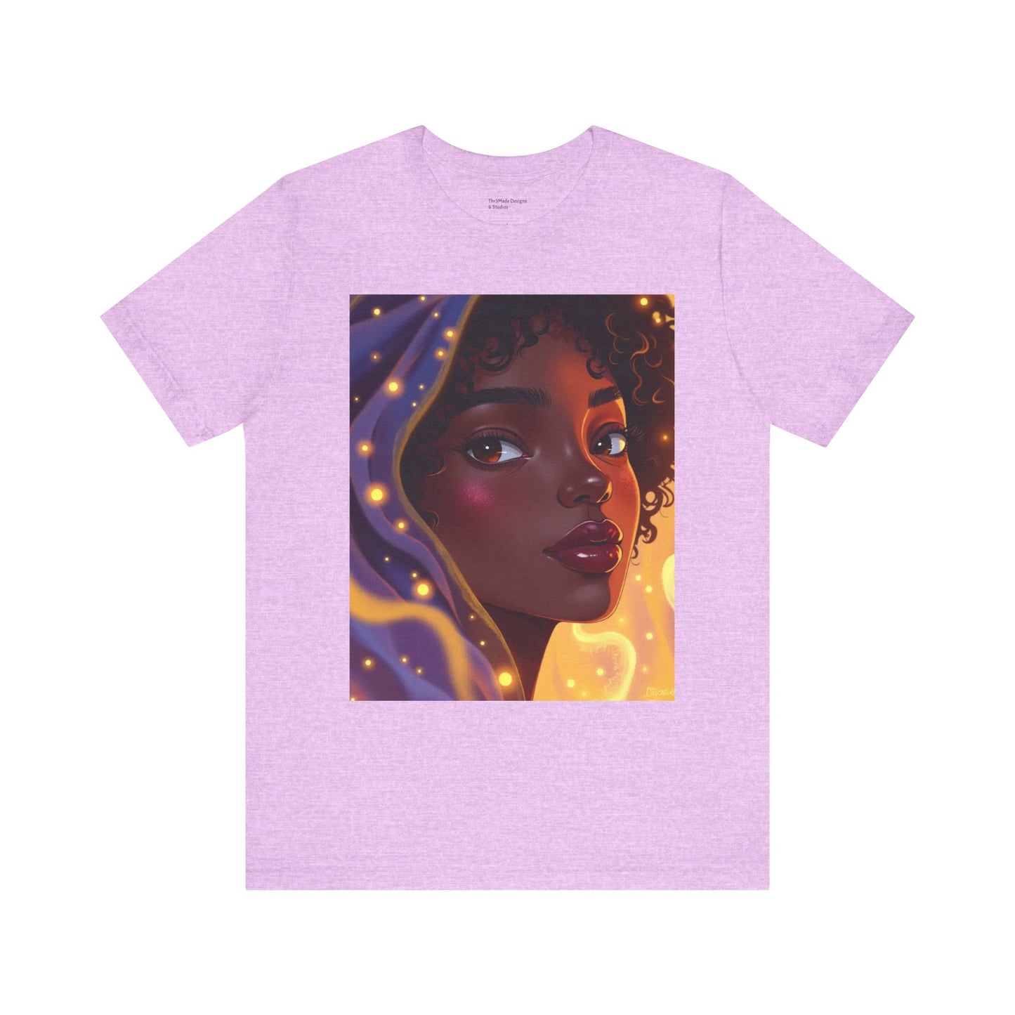 Magic Glow Art Tee, Unisex Short Sleeve Shirt, Artistic Graphic T-Shirt, Boho Style Tee, Casual Wear, Gift for Art Lovers