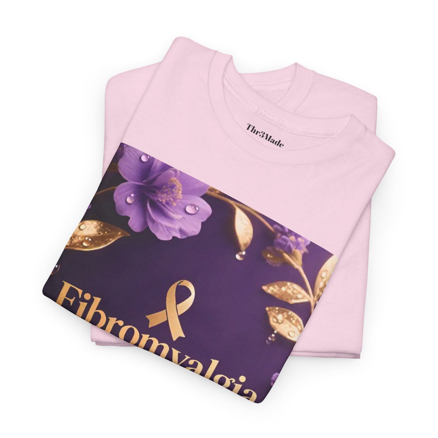 Fibromyalgia Warrior T-Shirt — Purple Ribbon Awareness Tee