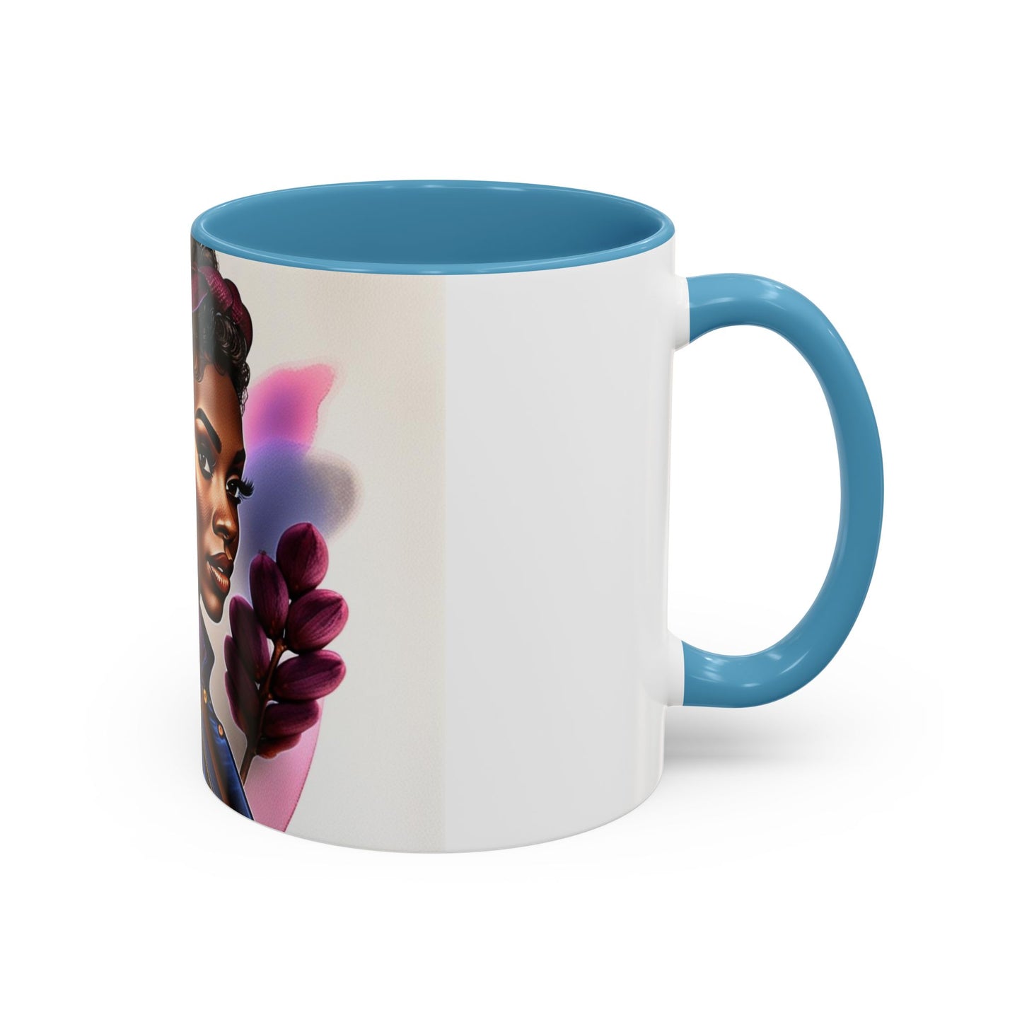 Bold Afrocentric Coffee Mug - Empowering Art for Daily Inspiration, Gift for Her, Doodle Mug, Office Decor, Unique Kitchenware