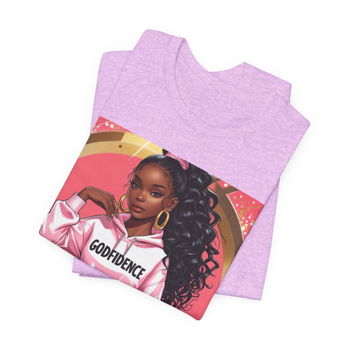Godfidence Unisex Tee, Empowering Graphic Shirt, Casual Wear, Gift for Her, Fashionable Tees, Birthday Gift, Motivational Apparel