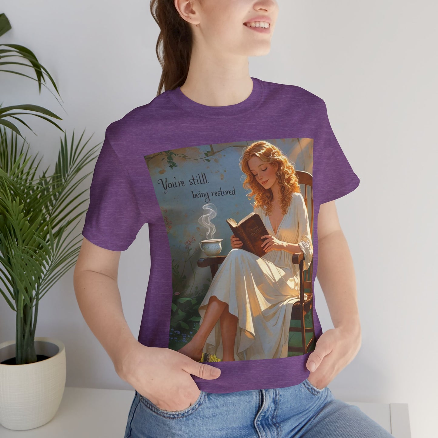 Relaxed Reading Tee - Vintage Aesthetic Tee, Book Lover Gift, Casual Wear, Literary Shirt, Cozy Fashion, women empowerment