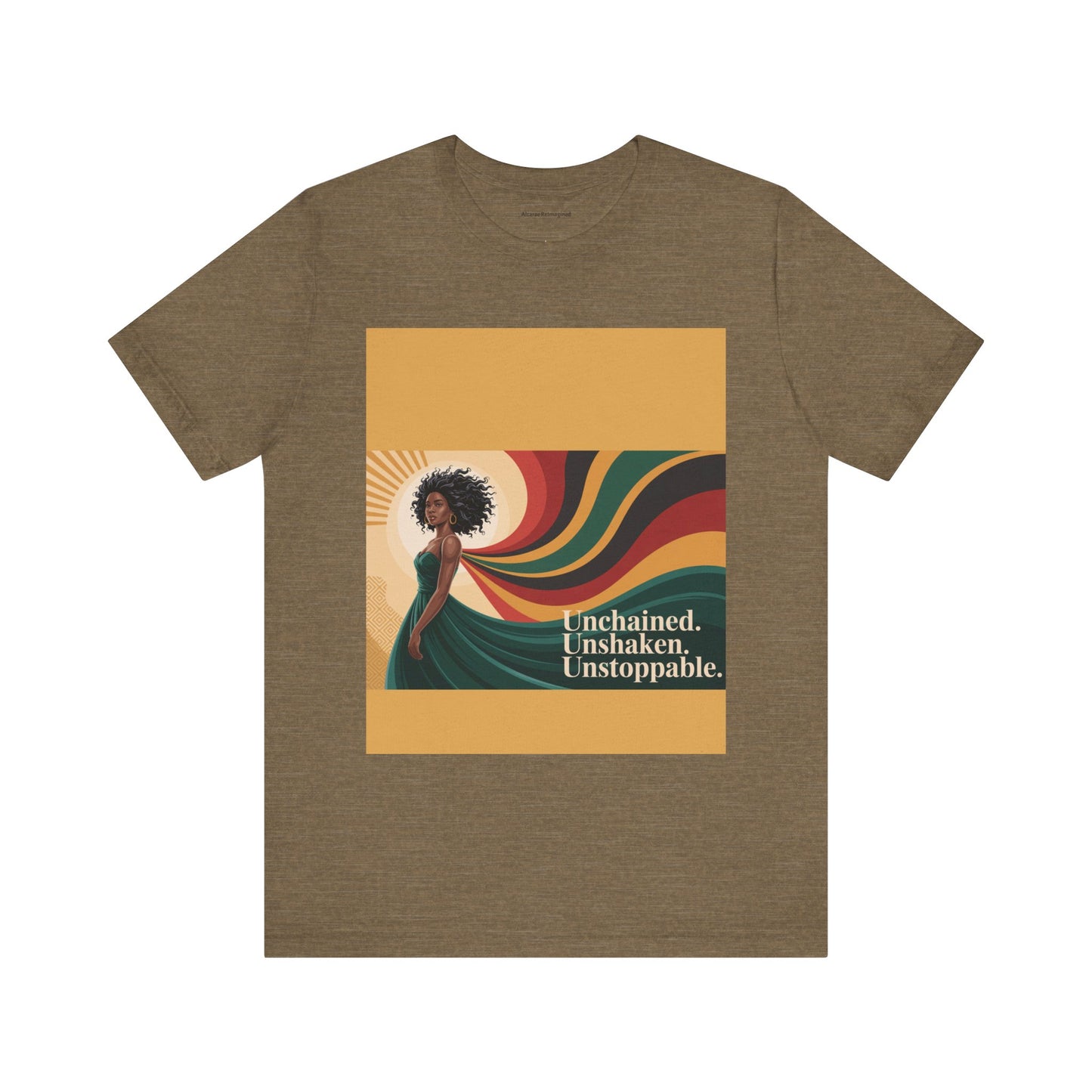 Unisex Inspirational Graphic Tee - Unchained, Unshaken, Unstoppable,