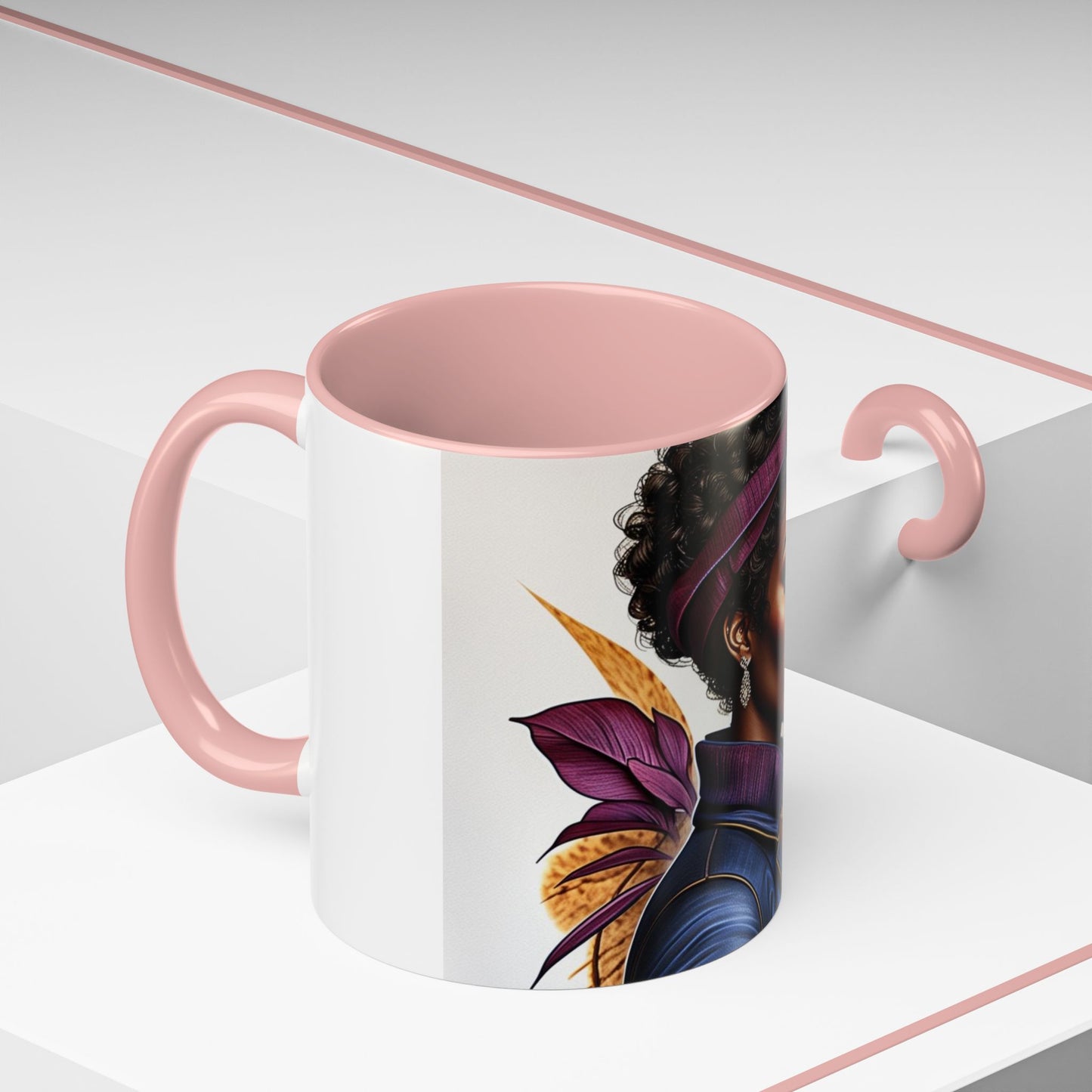 Bold Afrocentric Coffee Mug - Empowering Art for Daily Inspiration, Gift for Her, Doodle Mug, Office Decor, Unique Kitchenware