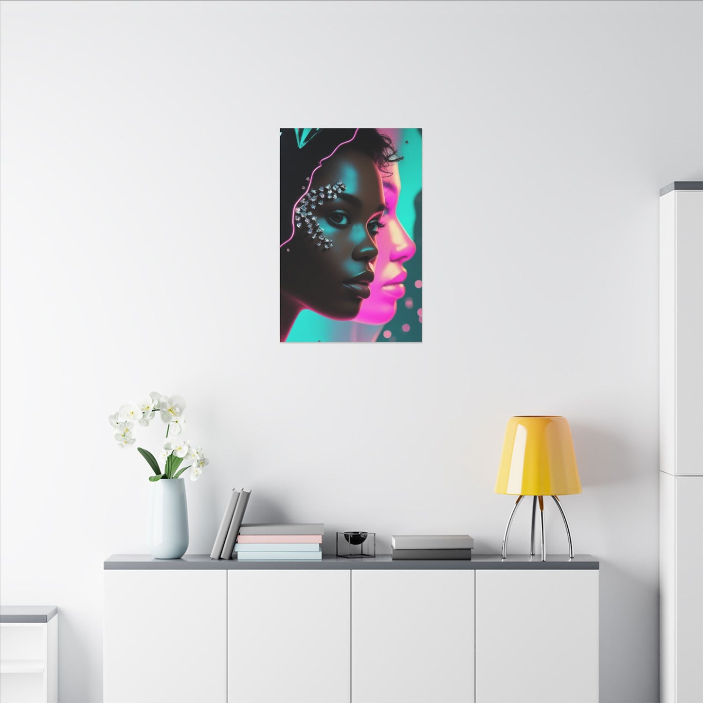 Vibrant Art Canvas Print, Wall Decor, Home Office Art, Unique Gift, Modern Design, Colorful Wall Hanging