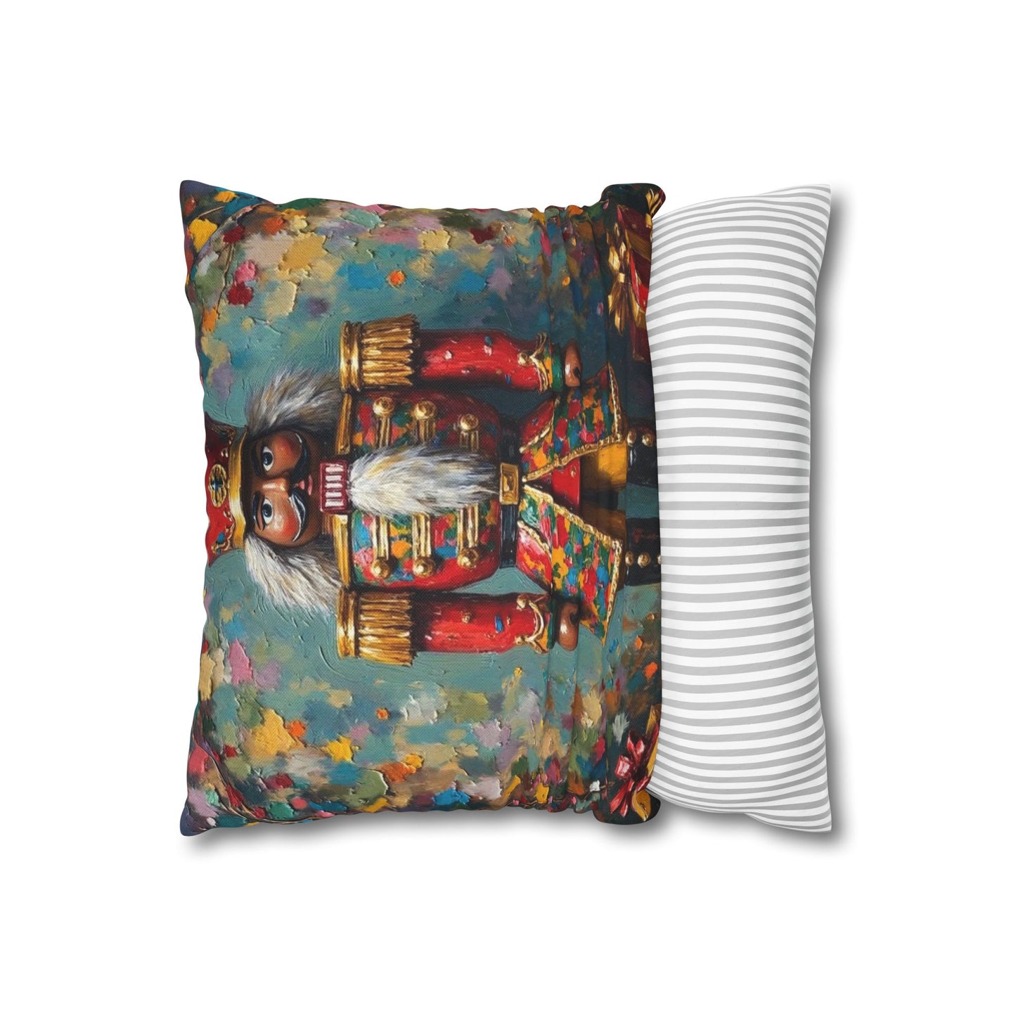 Nutcracker Decorative Pillow, Holiday Home Decor, Christmas Throw Pillow, Festive Cushion, Seasonal Accent Pillow, Gift Idea