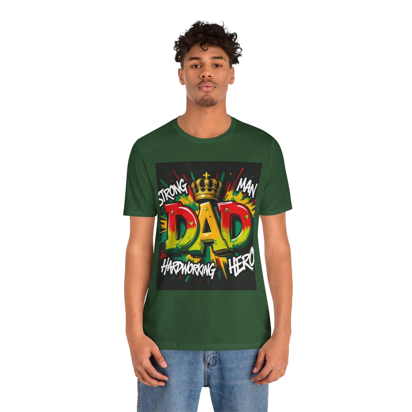 Strong Dad Graphic Tee - Perfect Father's Day Gift, Casual Summer Wear, Men's T-Shirt, Inspirational Apparel, Unique Dad Shirt