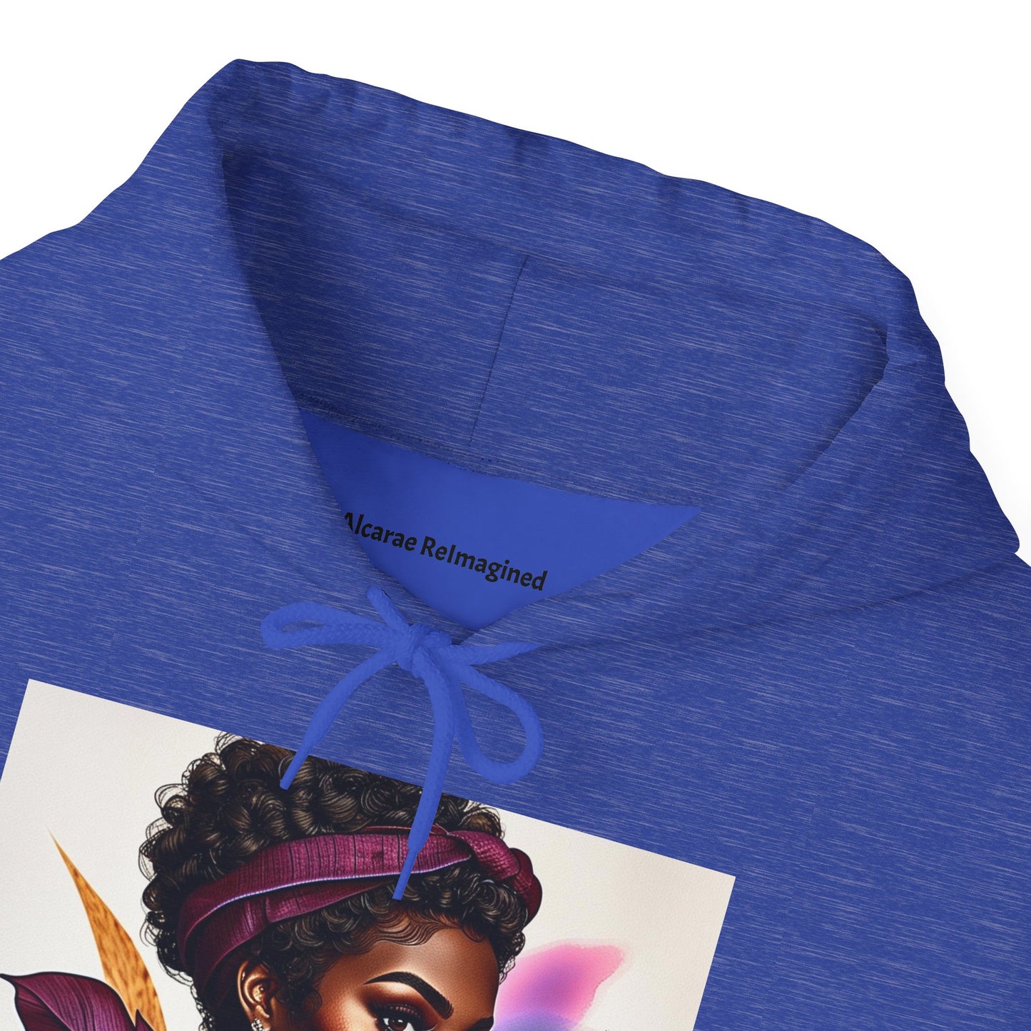 Vibrant Art Hoodie, Unique Sweatshirt, Cozy Women’s Top, Stylish Gift for Her, Black Artist Design